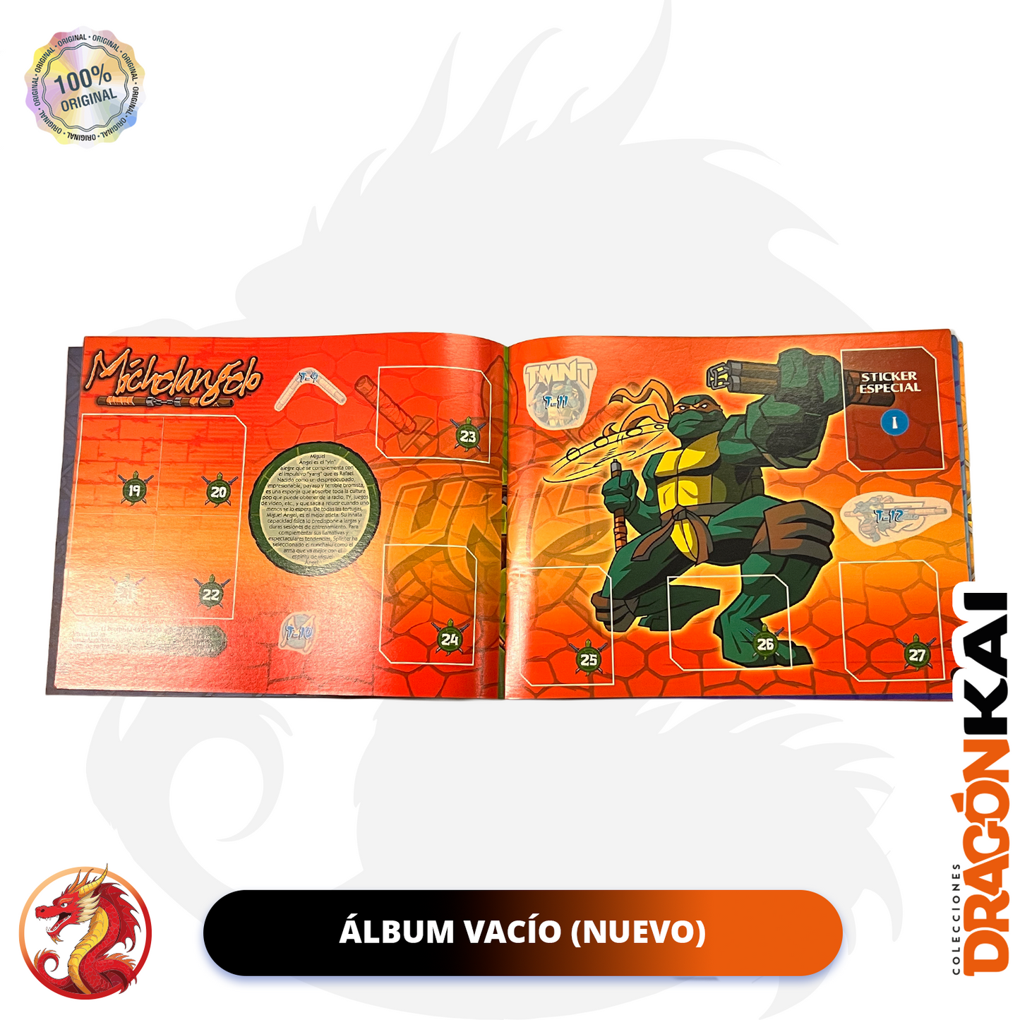 Álbum Tortugas Ninja (Navarrete) + Set completo a pegar