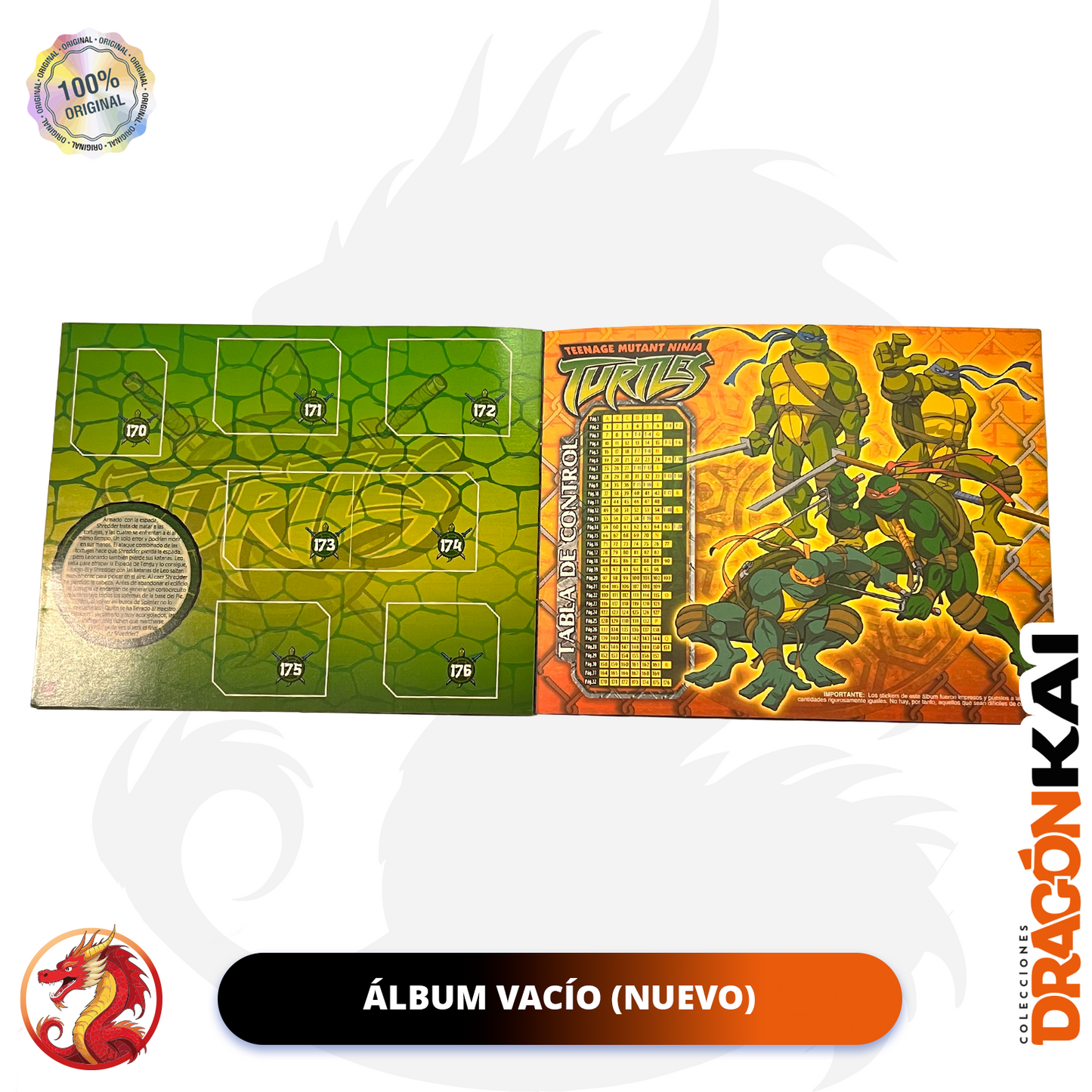 Álbum Tortugas Ninja (Navarrete) + Set completo a pegar