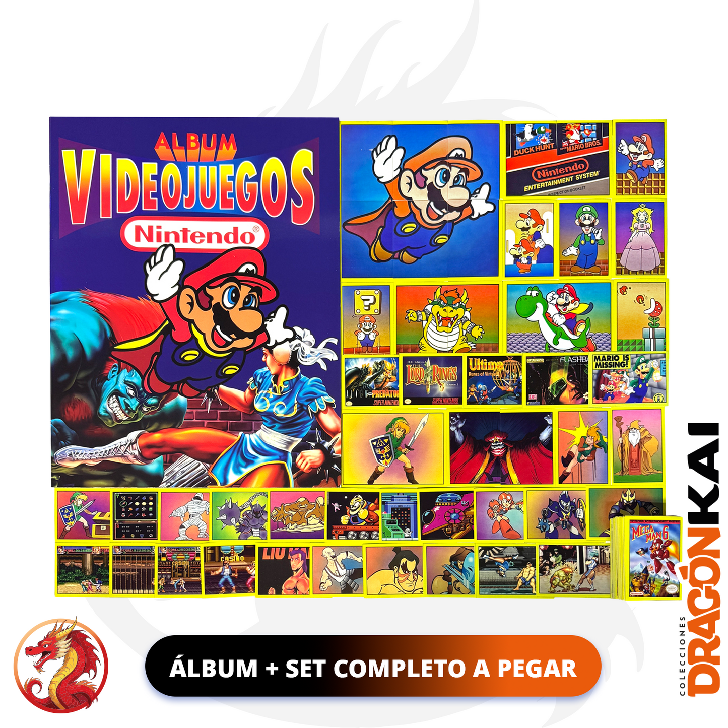 Álbum Videojuegos Nintendo (Re. Salo) + Set completo a pegar
