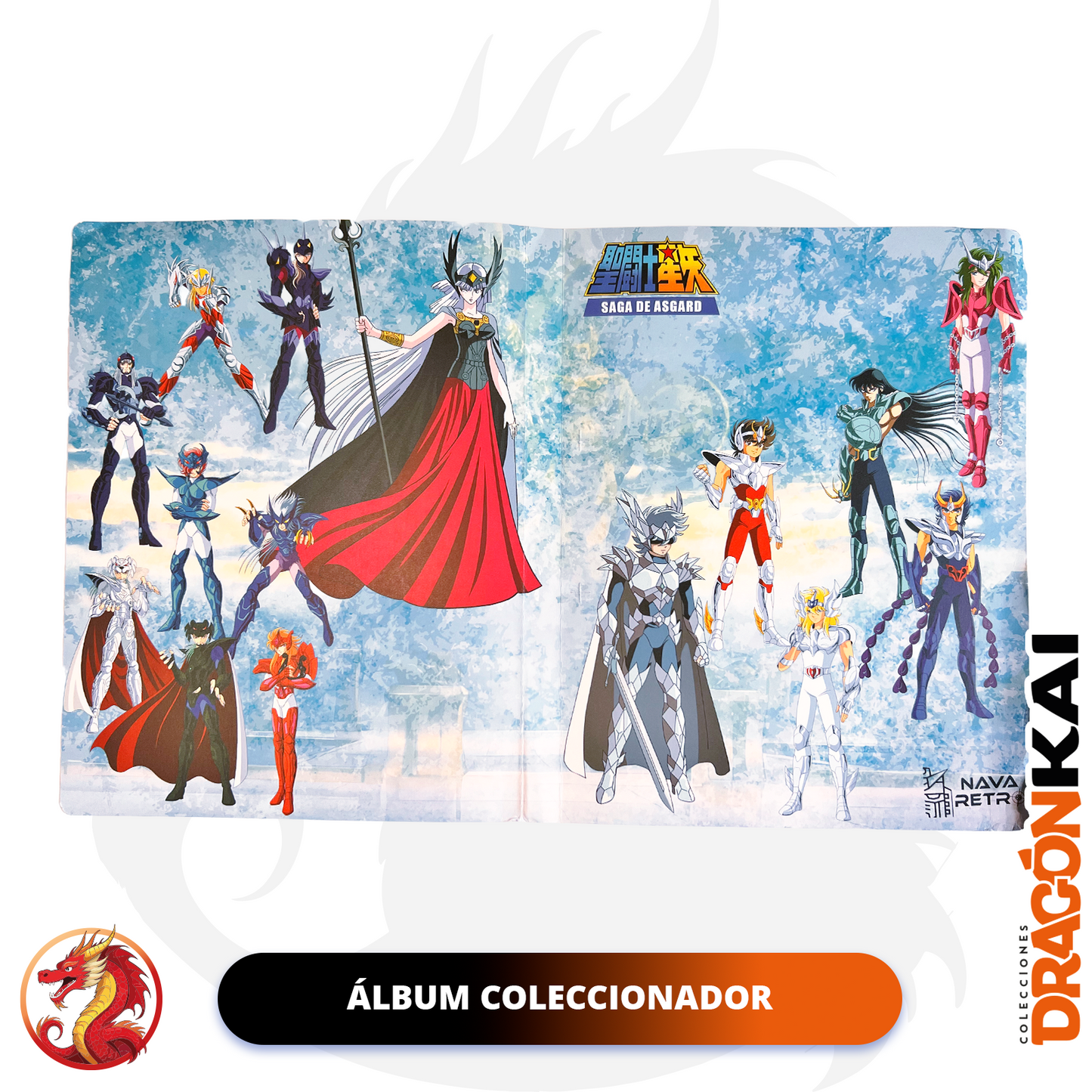 Tarjetas Caballeros del Zodiaco Vol. 4 - Saga de Asgard | Set Completo + Coleccionador