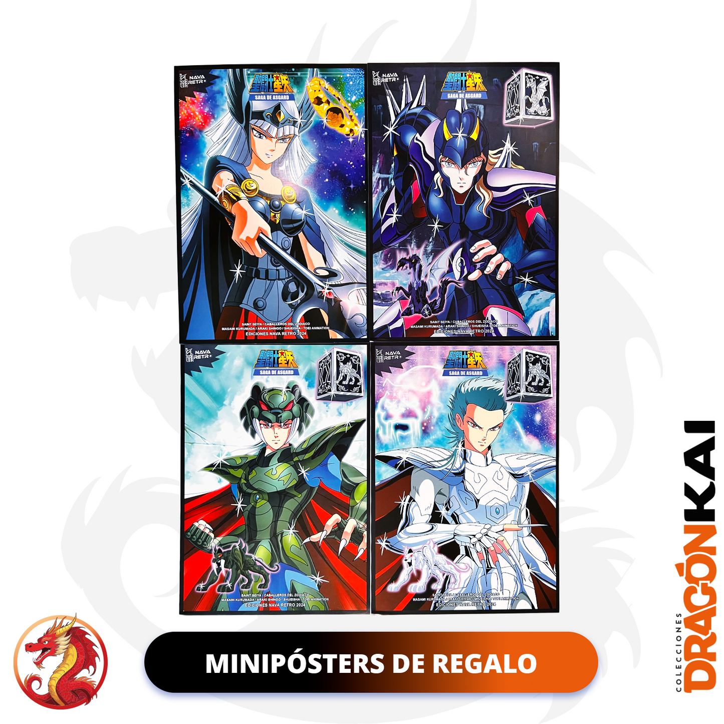 Tarjetas Caballeros del Zodiaco Vol. 4 - Saga de Asgard | Set Completo + Coleccionador