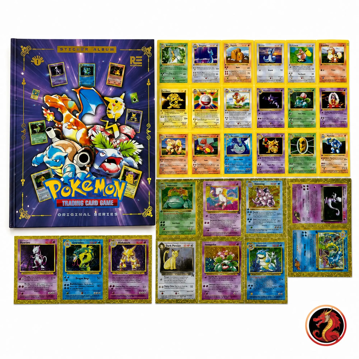 Álbum Pasta Dura Enciclopedia TCG Pokémon + Set completo