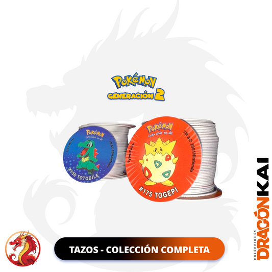 Tazos Pokemon Generación 2. Colección completa (Custom Ver.) 100 piezas