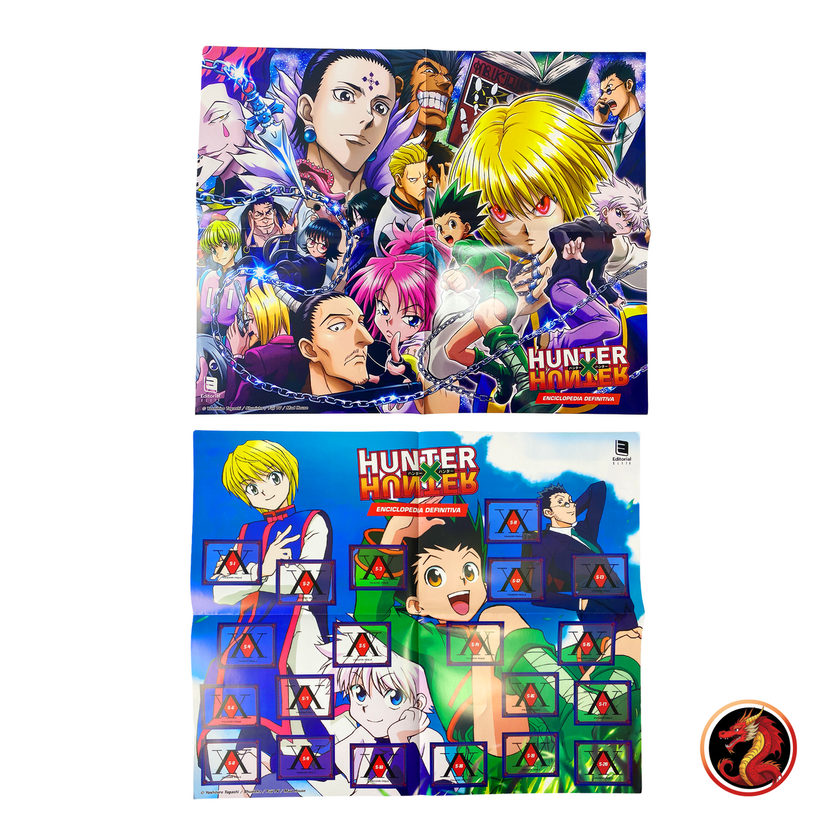 Álbum Pasta Dura Enciclopedia Galaxy Hunter x Hunter + Set Completo