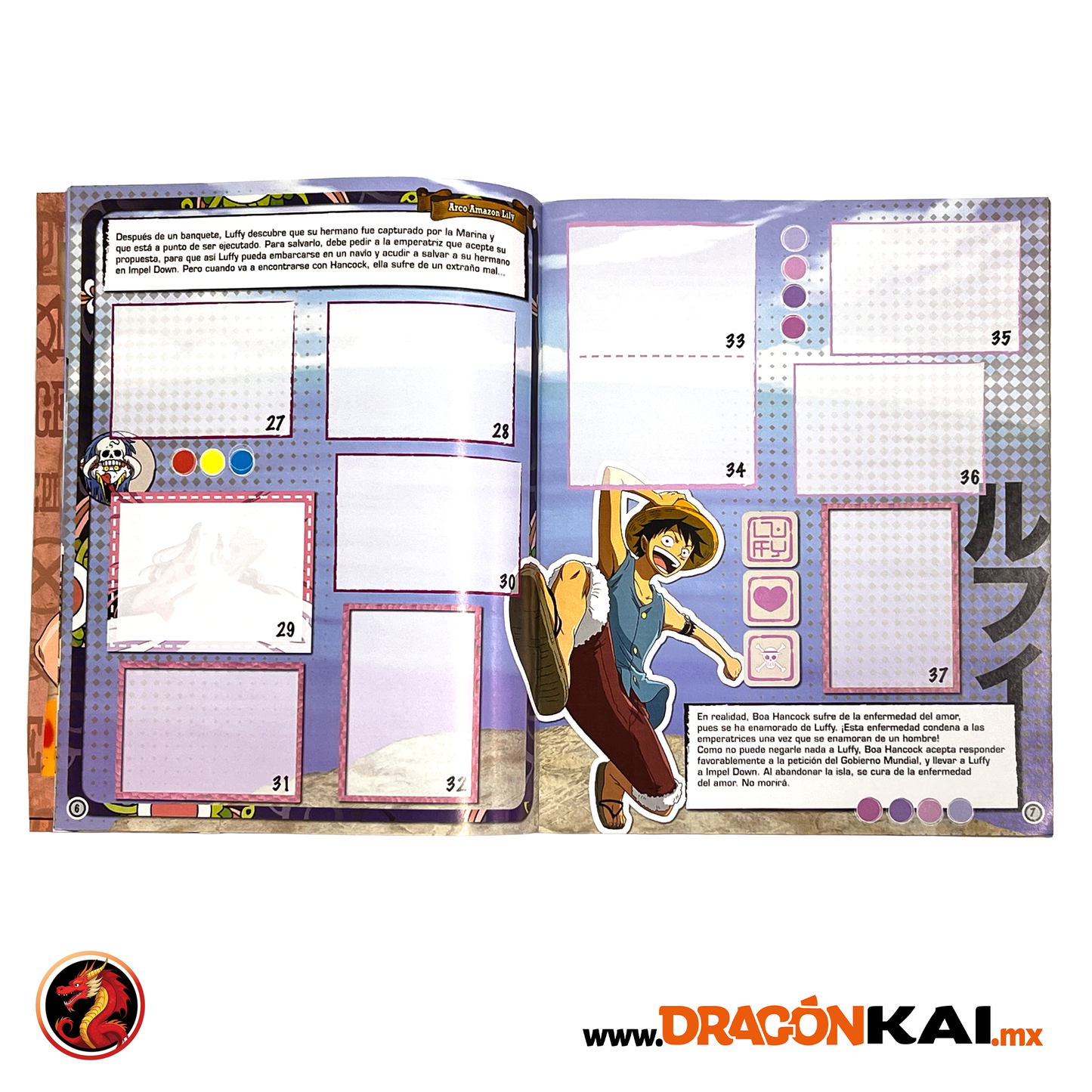 Álbum One Piece: La Guerra en la Cumbre (Panini 2022) + Set completo a pegar
