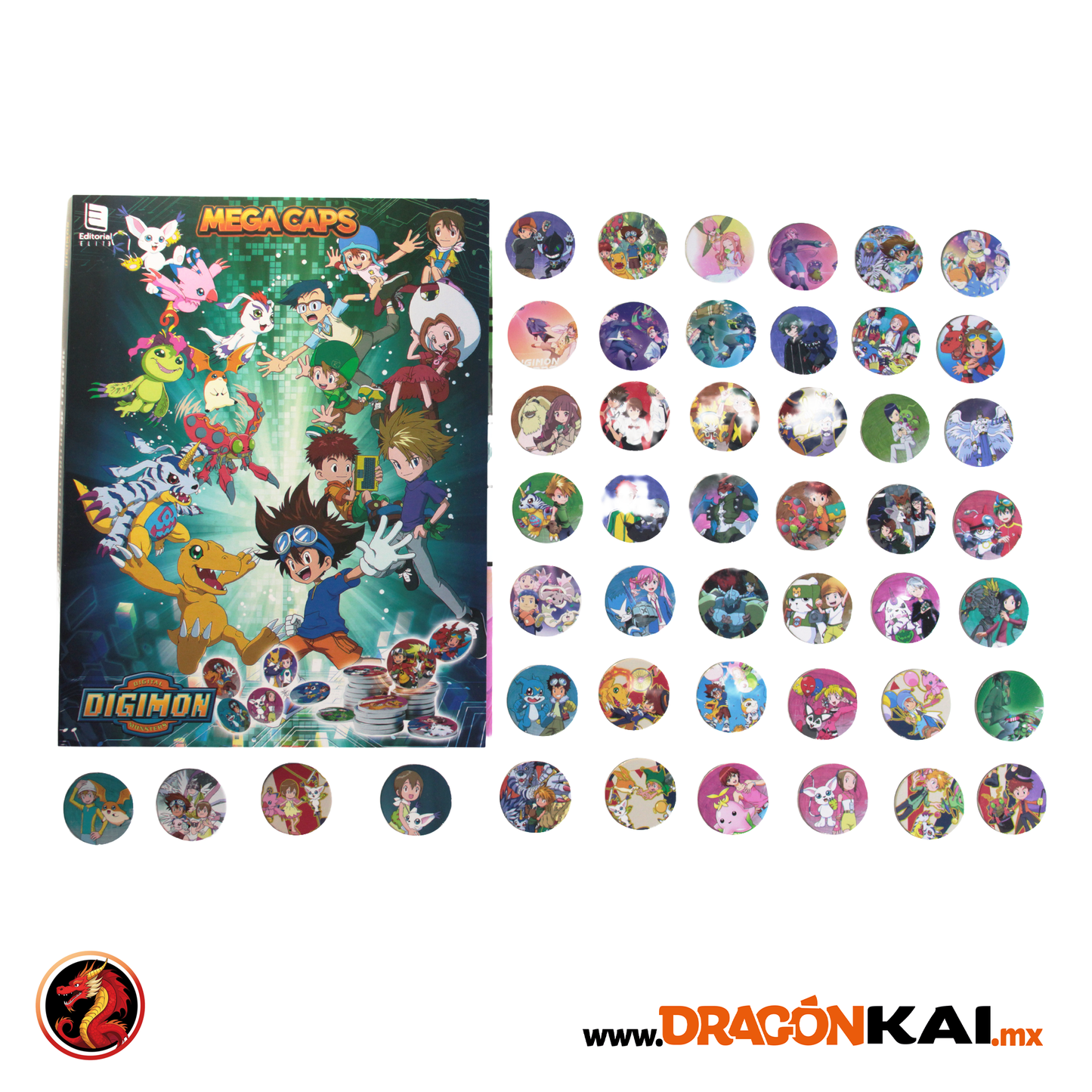 Album Enciclopedia Pasta Dura DIGIMON GALAXY + set completo a pegar