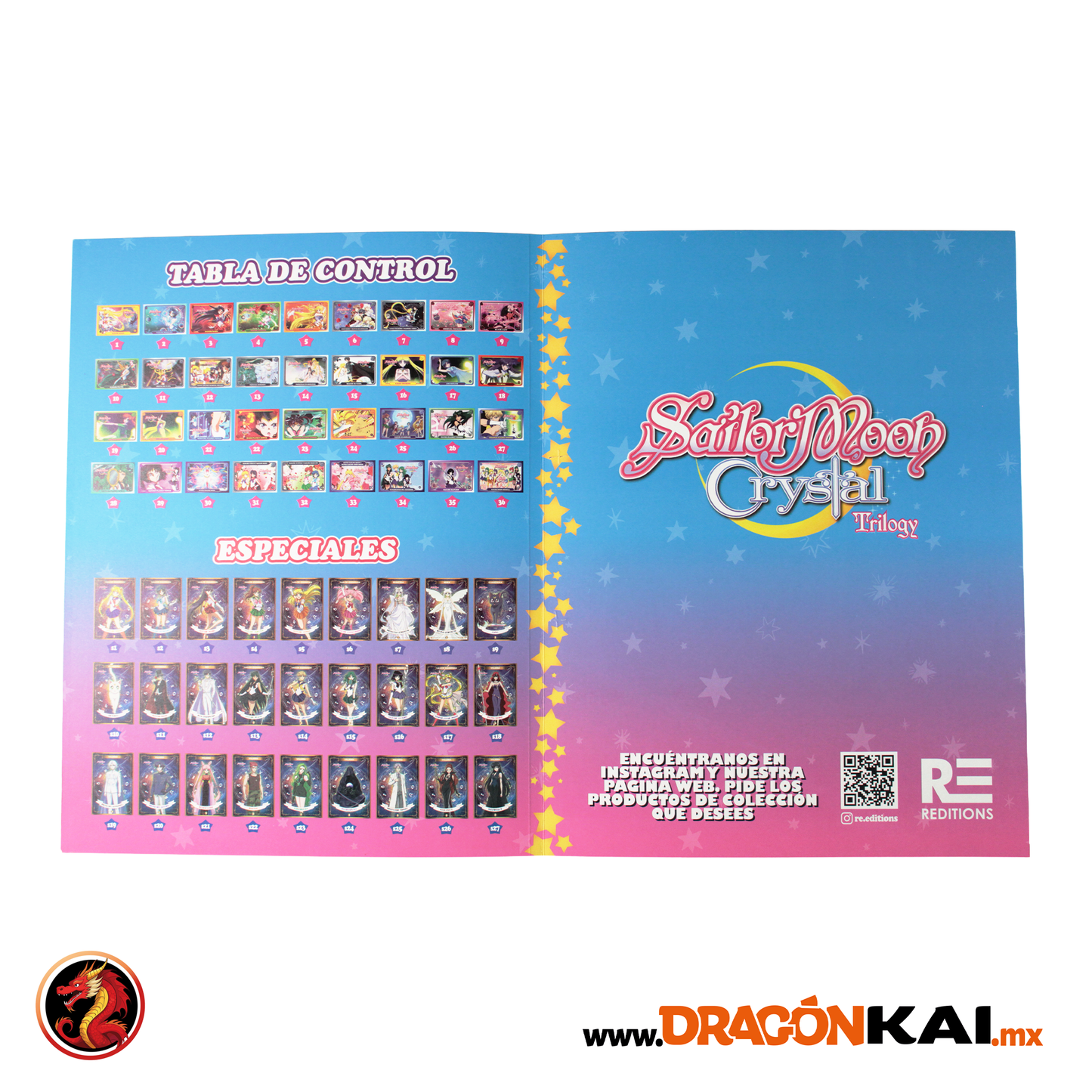Álbum Pasta Dura Sailor Moon Crystal Trilogy + Set completo a pegar