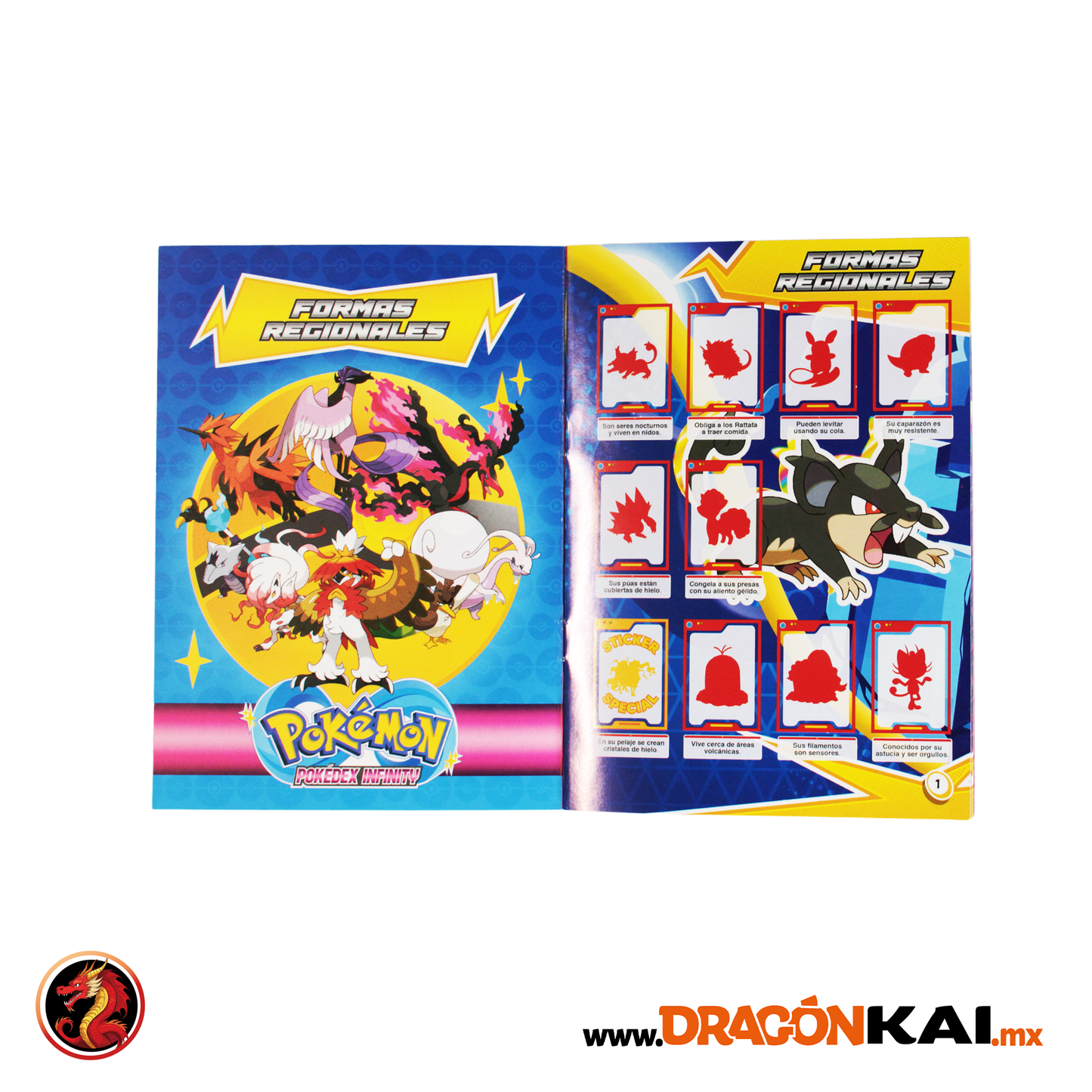 Álbum Enciclopedia Pokémon – Pokedex Infinity + Mini Álbum + Set completo a pegar