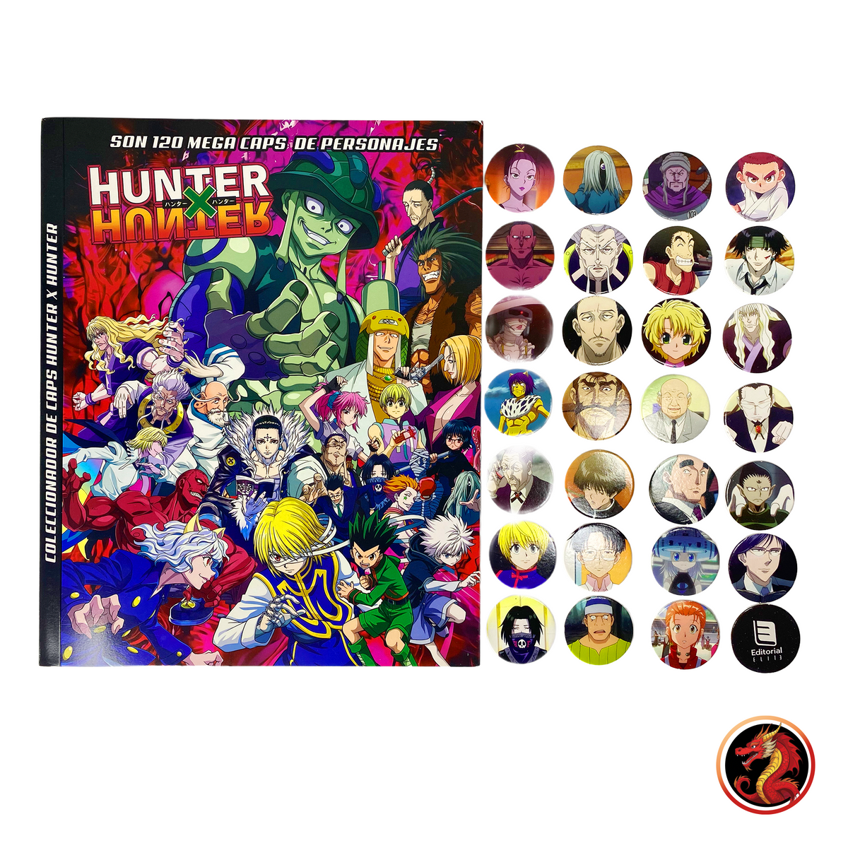 Álbum Pasta Dura Enciclopedia Galaxy Hunter x Hunter + Set Completo
