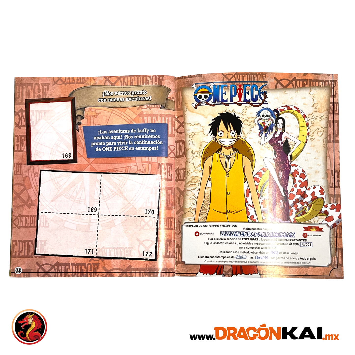 Álbum One Piece: La Guerra en la Cumbre (Panini 2022) + Set completo a pegar