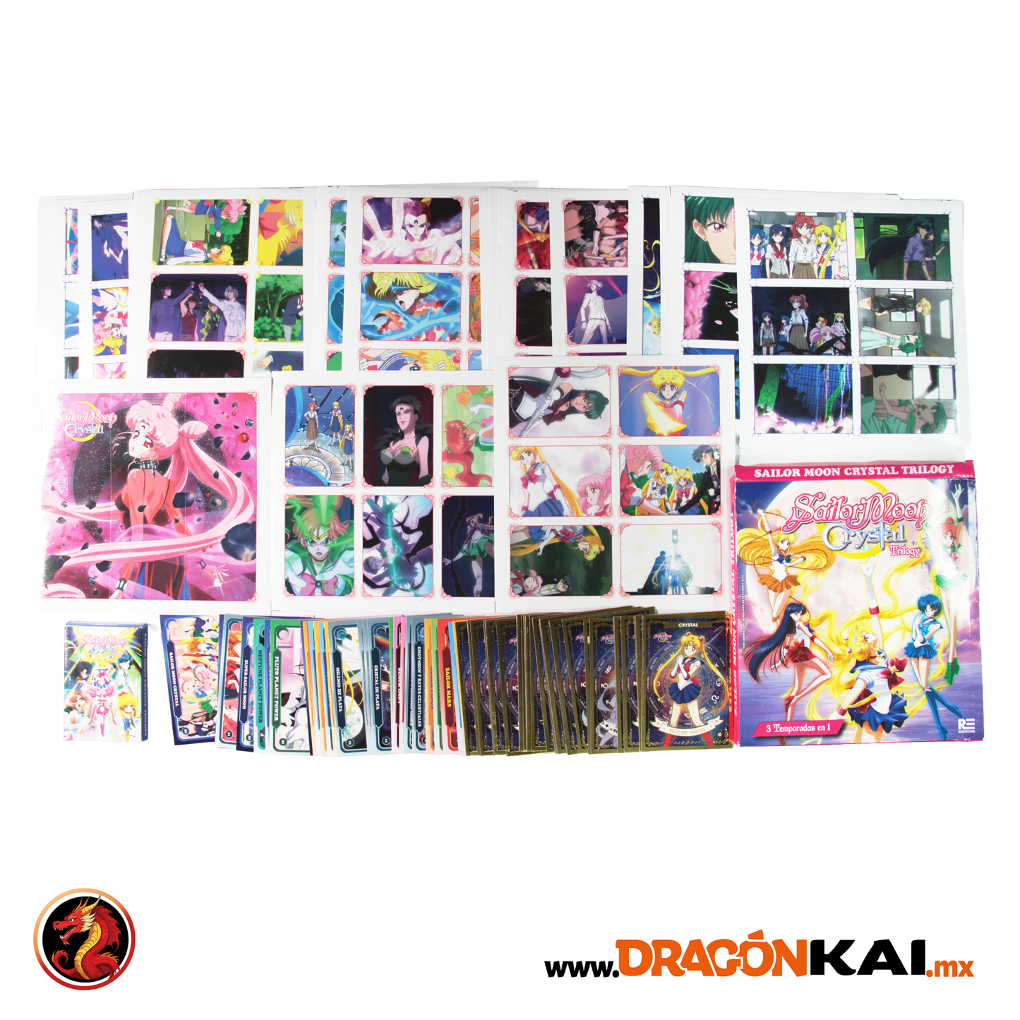 Álbum Pasta Dura Sailor Moon Crystal Trilogy + Set completo a pegar