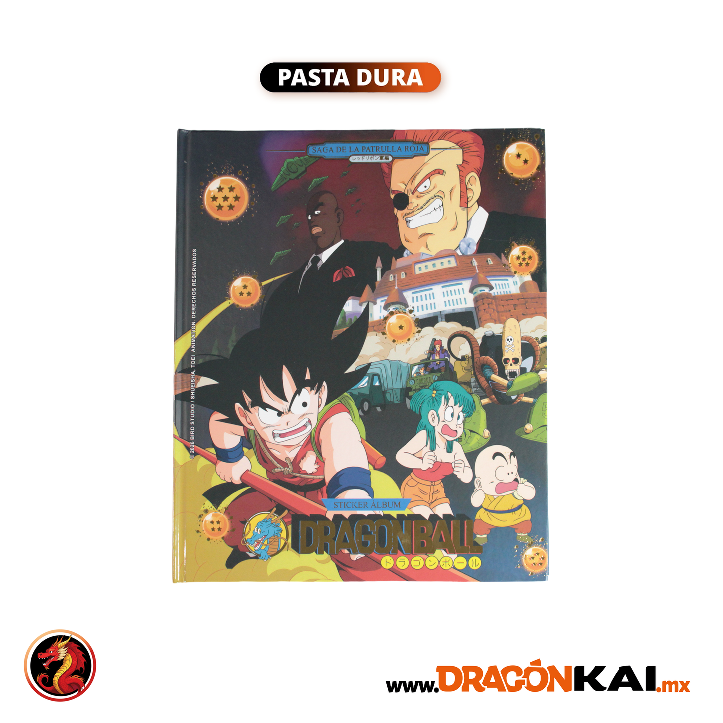 Álbum Pasta Dura Dragon Ball 2: Saga de la Patrulla Roja + Set completo y tazos