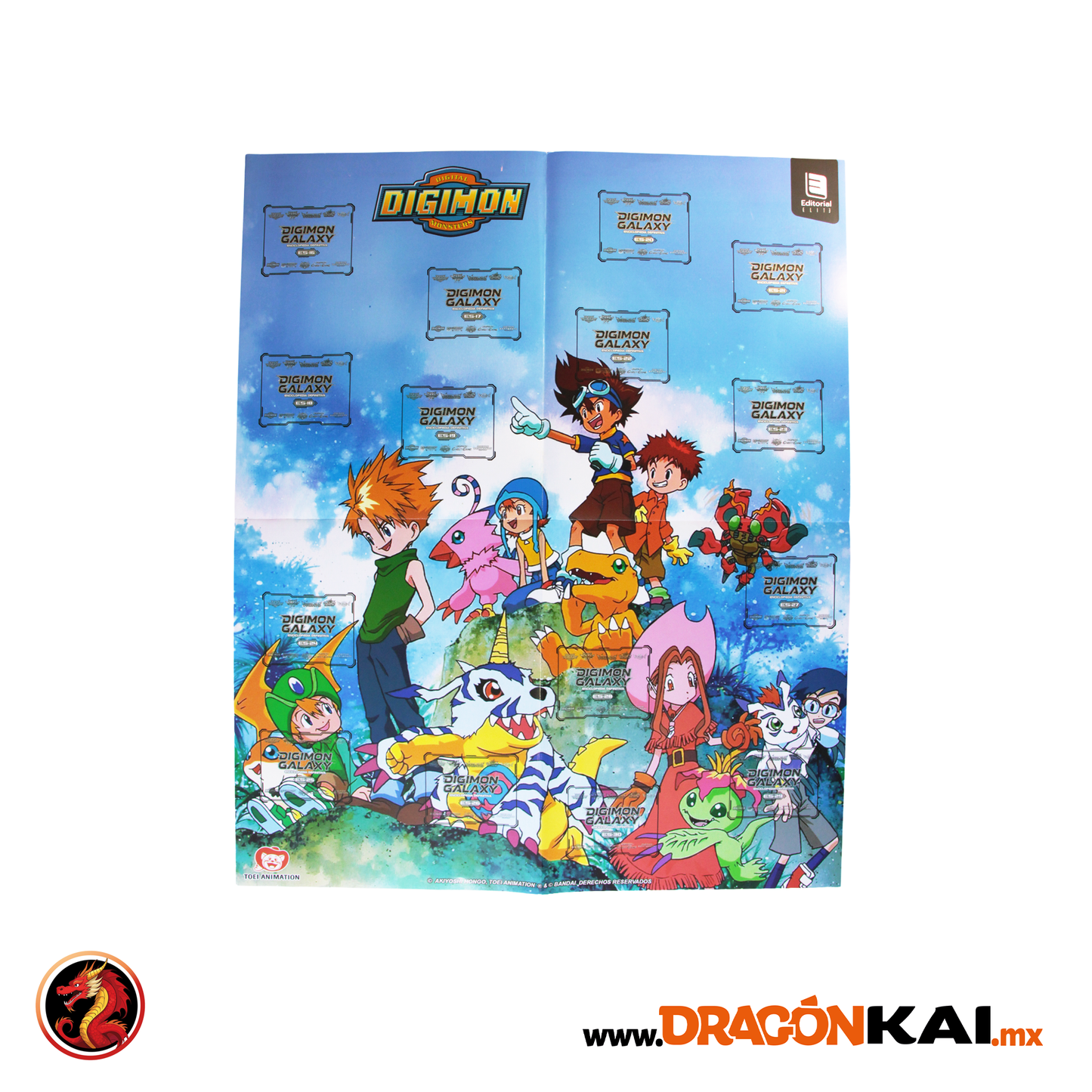 Album Enciclopedia Pasta Dura DIGIMON GALAXY + set completo a pegar