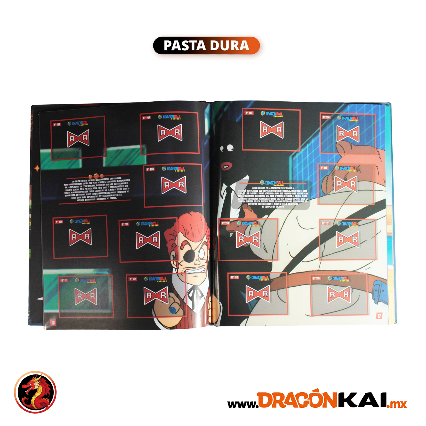 Álbum Pasta Dura Dragon Ball 2: Saga de la Patrulla Roja + Set completo y tazos