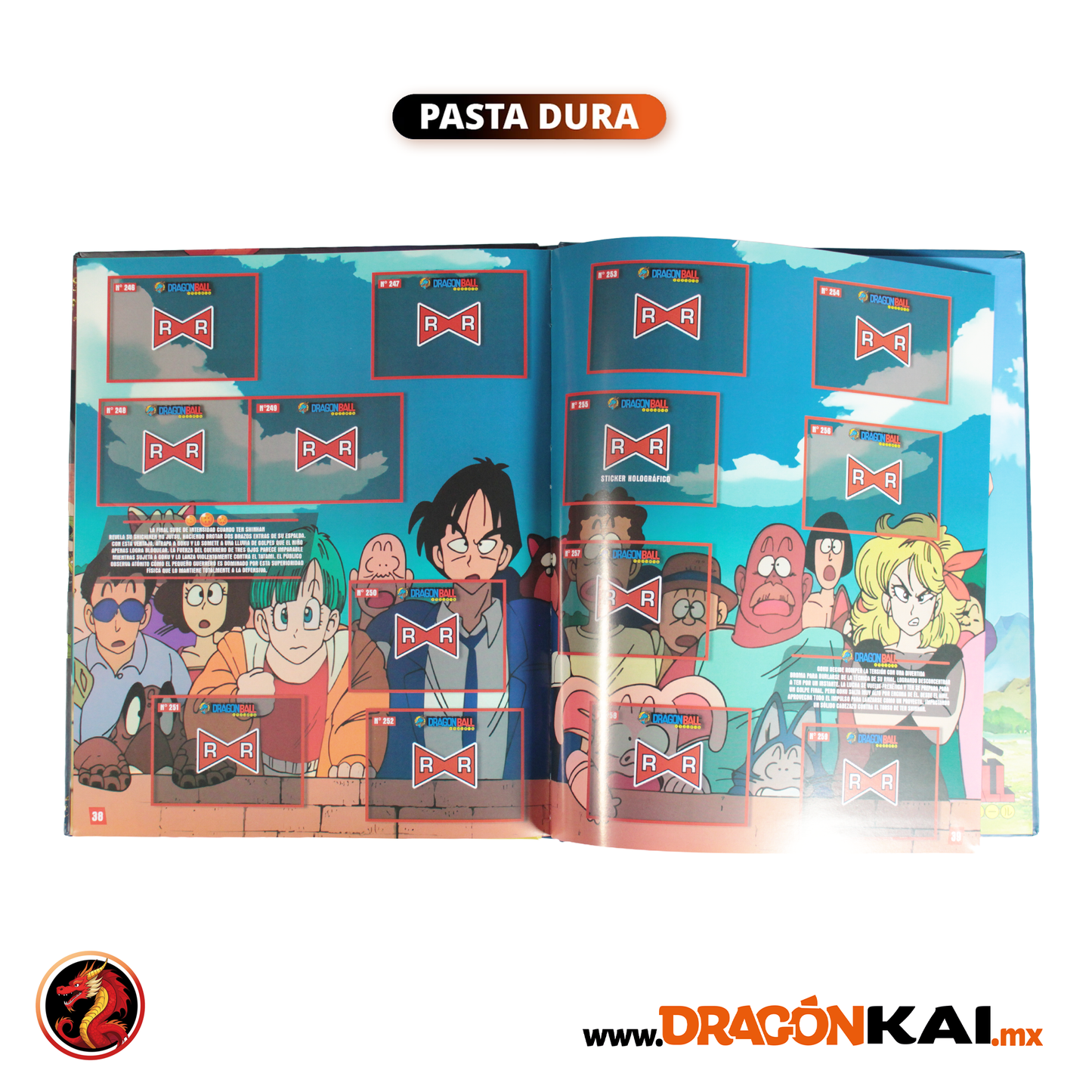 Álbum Pasta Dura Dragon Ball 2: Saga de la Patrulla Roja + Set completo y tazos