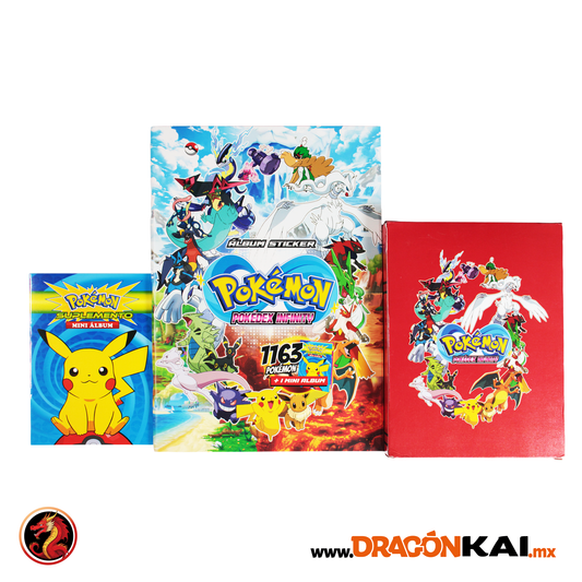 Álbum Enciclopedia Pokémon – Pokedex Infinity + Mini Álbum + Set completo a pegar