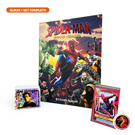 Álbum Spiderman Brand New Day + Set completo de estampas y tarjetas