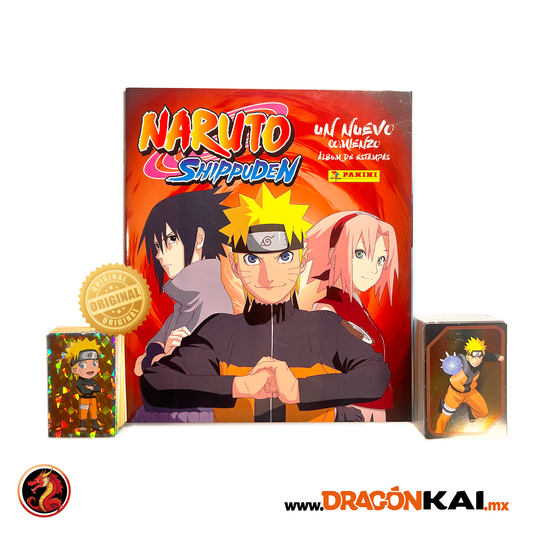 Álbum Naruto Shippuden: Un nuevo comienzo (Panini) + Set completo a pegar
