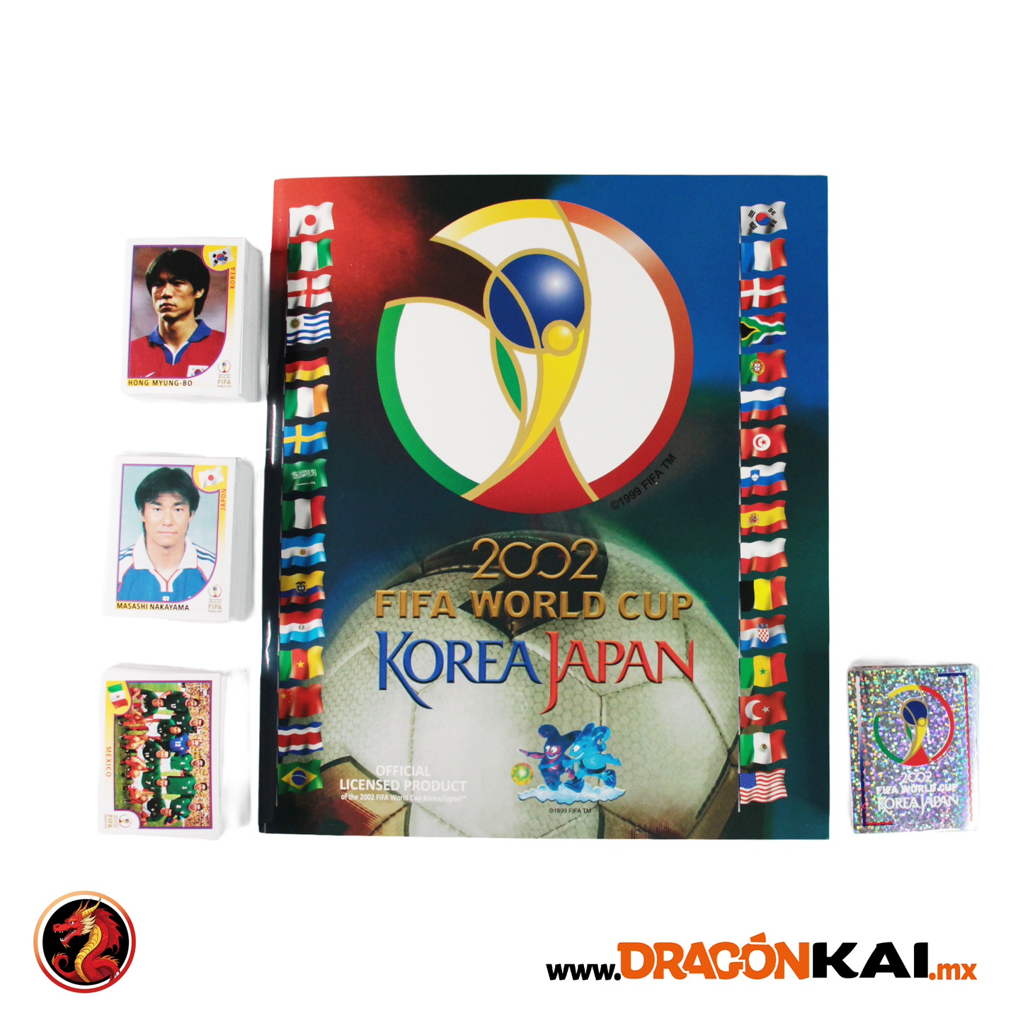 Álbum Korea Japan 2002 (Re. Panini) + Set completo a pegar