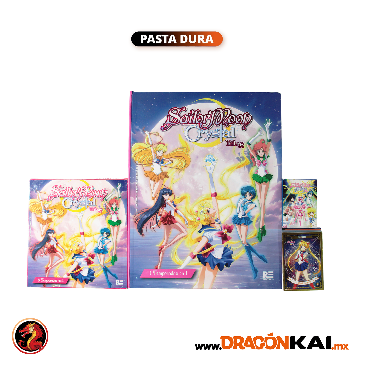 Álbum Pasta Dura Sailor Moon Crystal Trilogy + Set completo a pegar