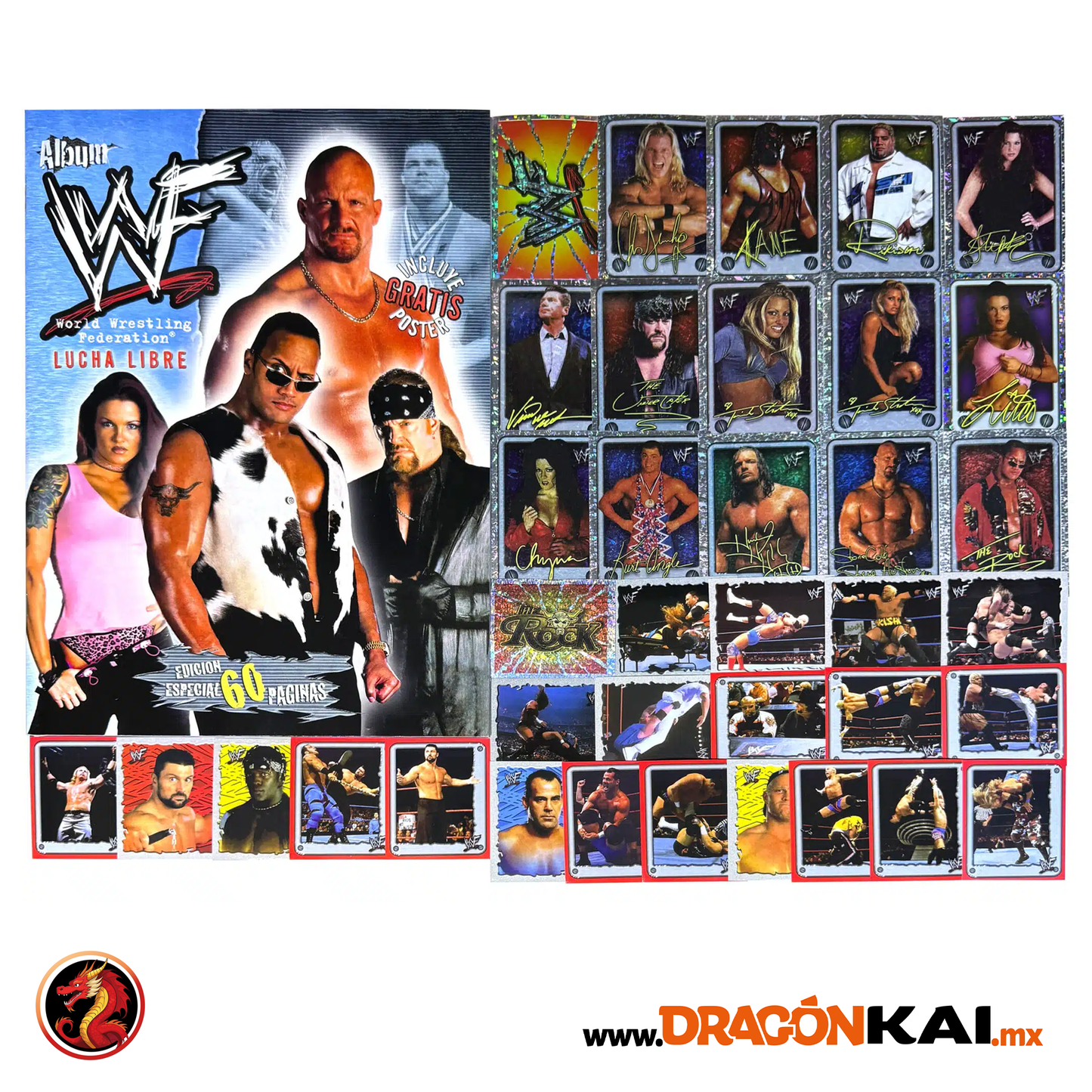 Álbum WWF Lucha Libre + Set completo a pegar
