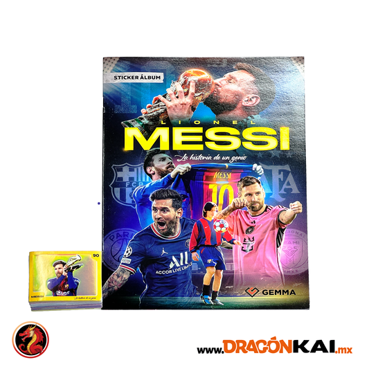 Album Lionel Messi: La Historia de un Genio + set completo a pegar