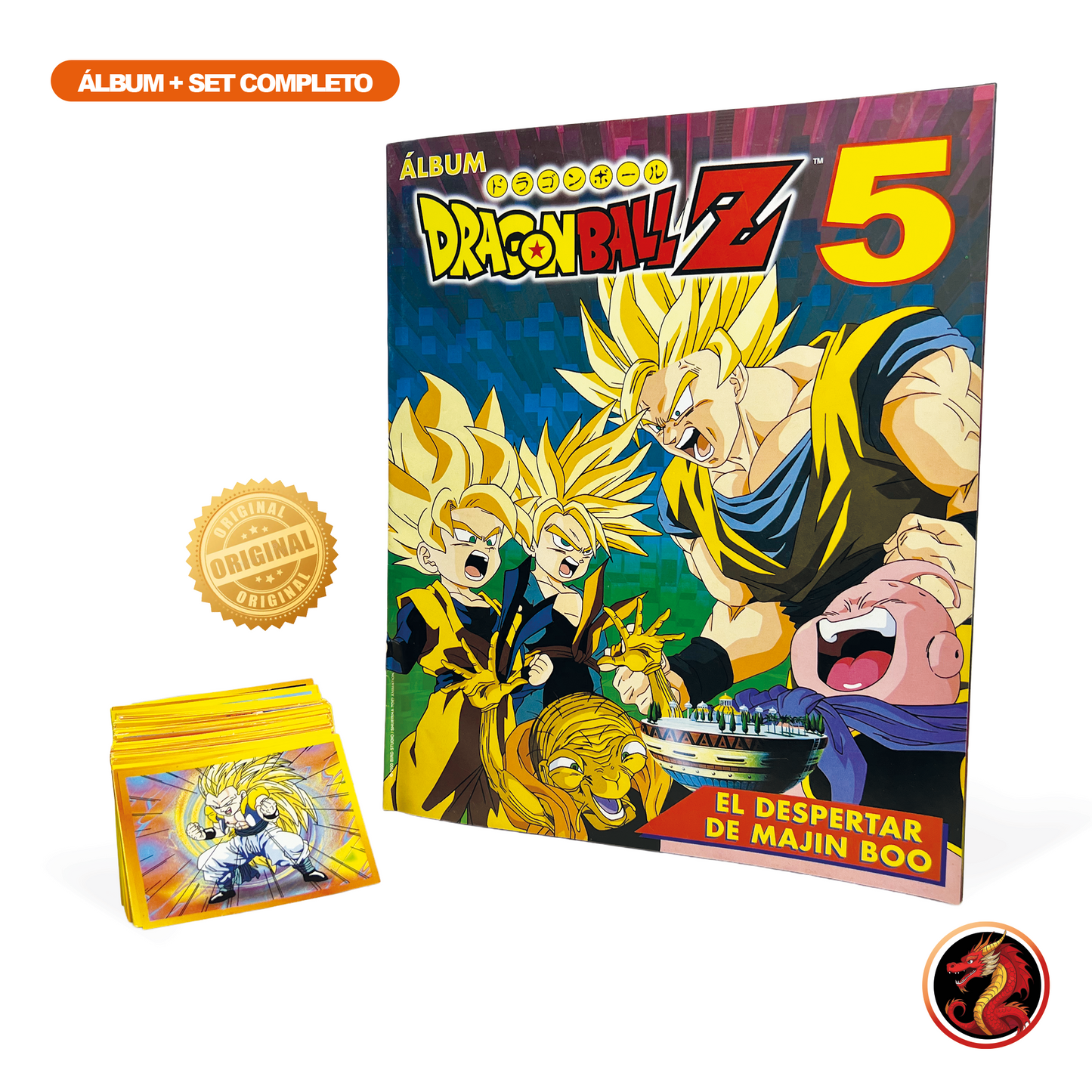 Álbum Dragon Ball Z5 (Original Navarrete) + Set completo a pegar y 64 armables