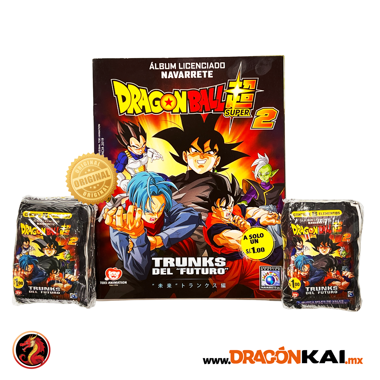 Álbum Dragon Ball Super 2: Trunks del futuro (Navarrete)+ 50 sobres sellados