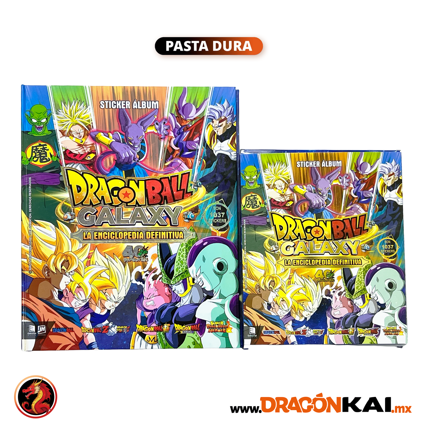Álbum Pasta Dura Dragon Ball Galaxy: Enciclopedia de personajes + Set completo a pegar