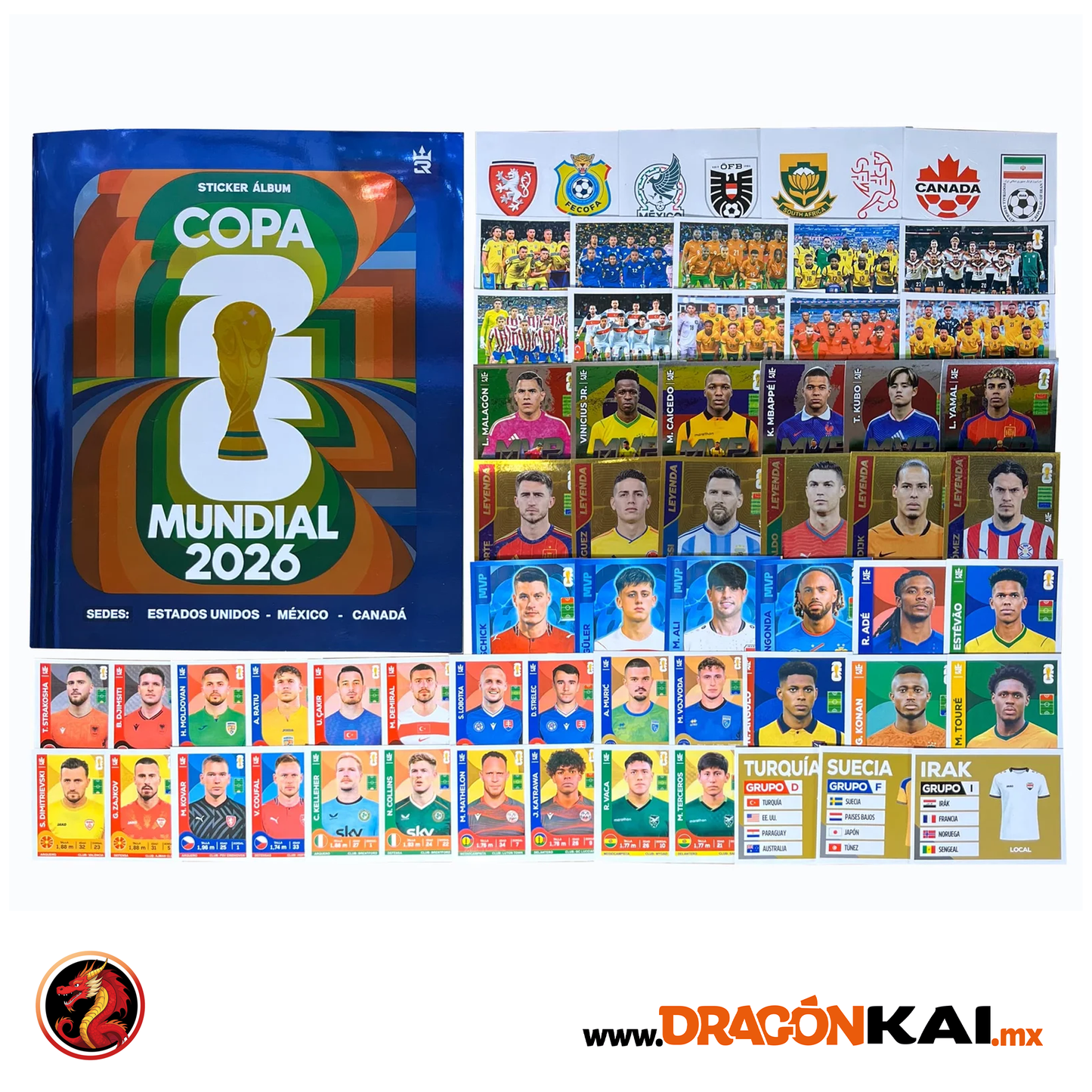 Album Copa del Mundo 2026 (Editorial 3 Reyes) + Set completo a pegar