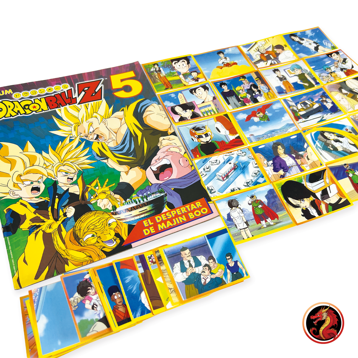 Álbum Dragon Ball Z5 (Original Navarrete) + Set completo a pegar y 64 armables