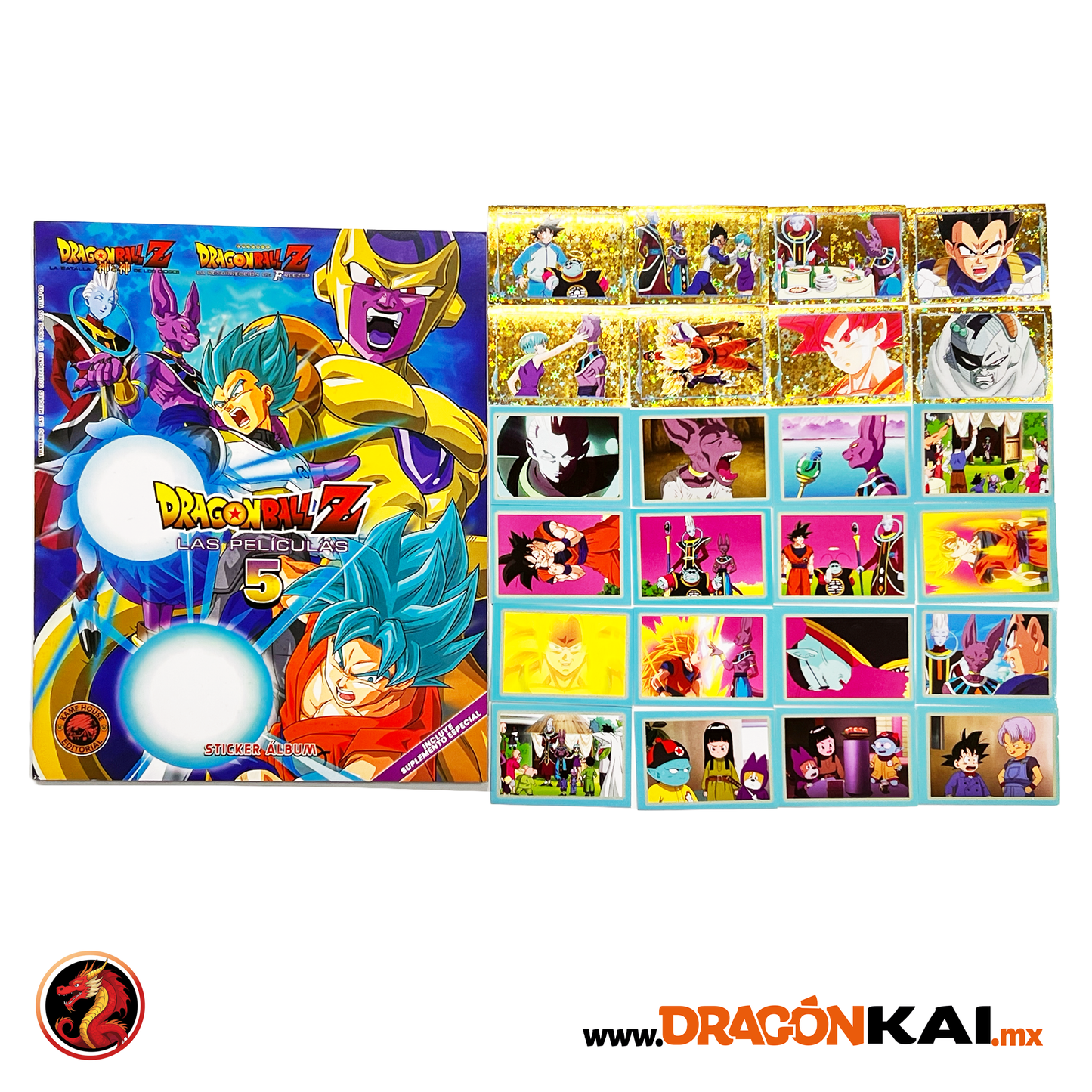 Álbum Dragon Ball Z: Las Películas Vol. 5 + Set completo de estampas a pegar