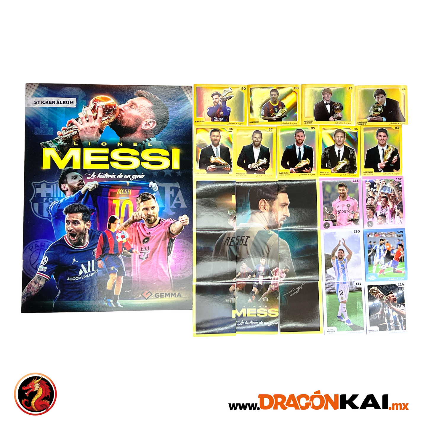 Album Lionel Messi: La Historia de un Genio + set completo a pegar