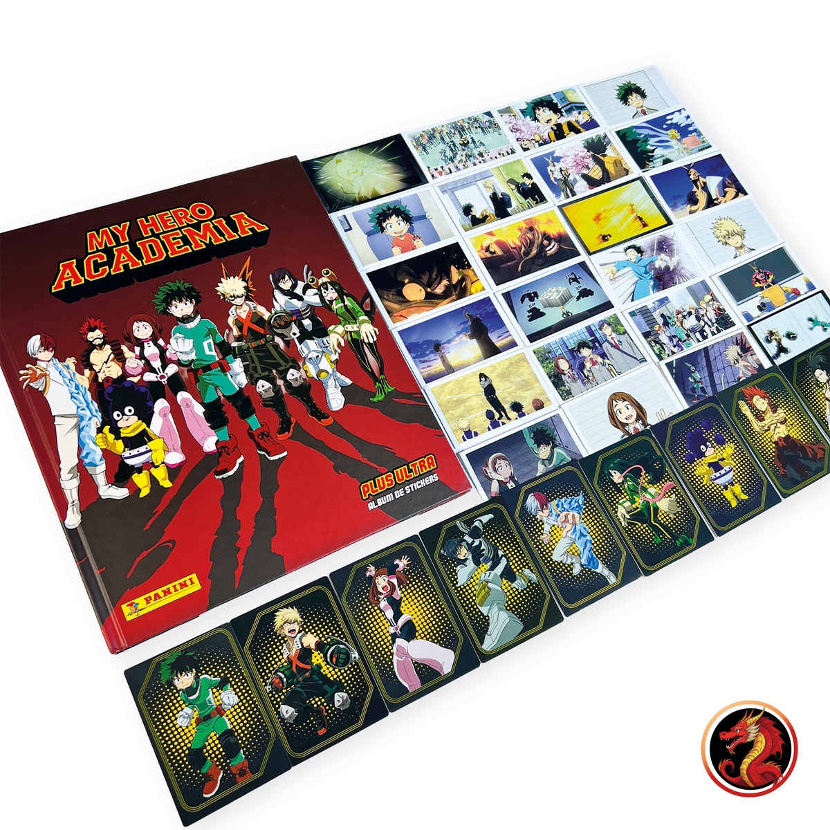 Álbum Pasta Dura My Hero Academia (Panini) + Set completo a pegar y tarjetas