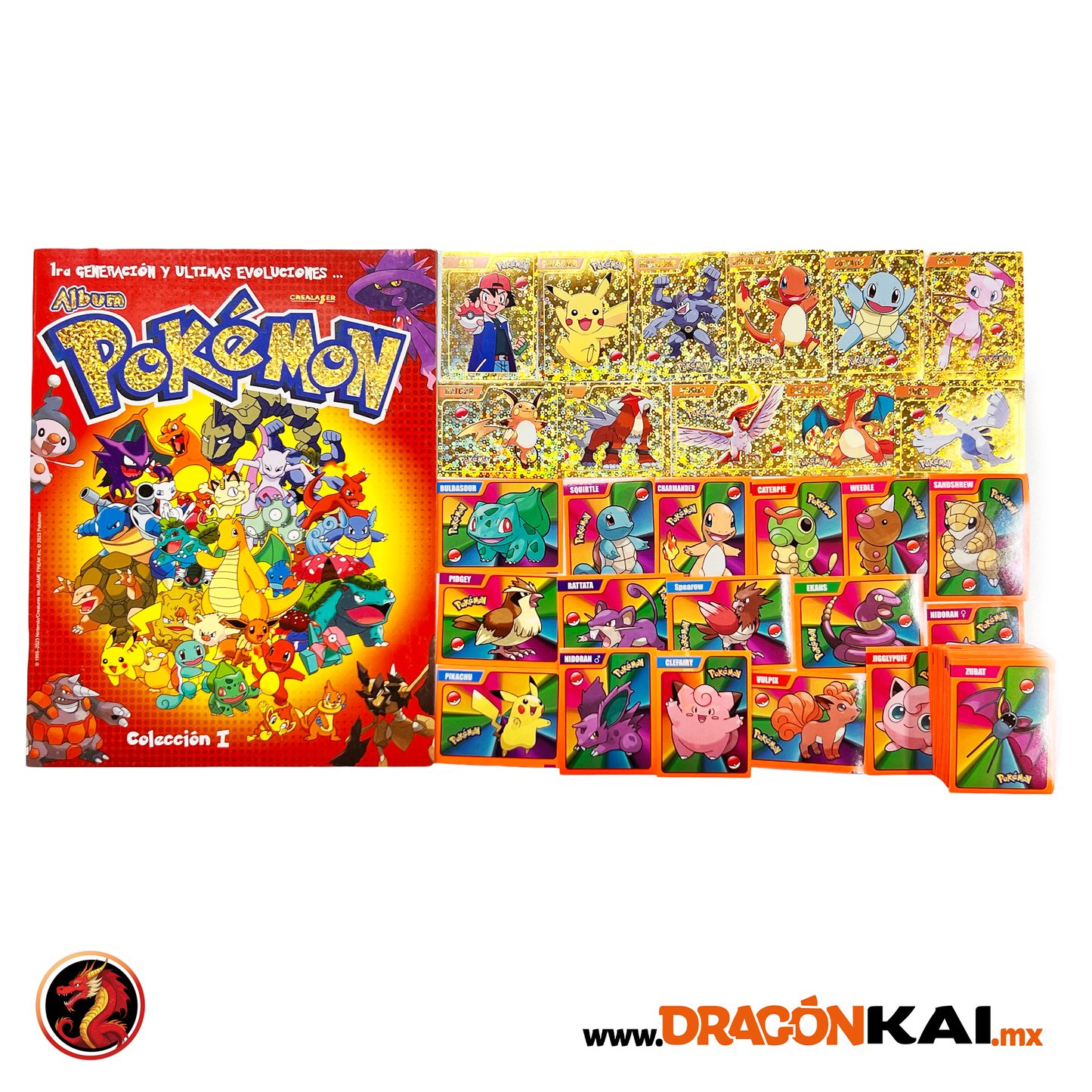 Álbum Pokémon: Primera Generación y Últimas Evoluciones Vol. 1 + Set completo a pegar