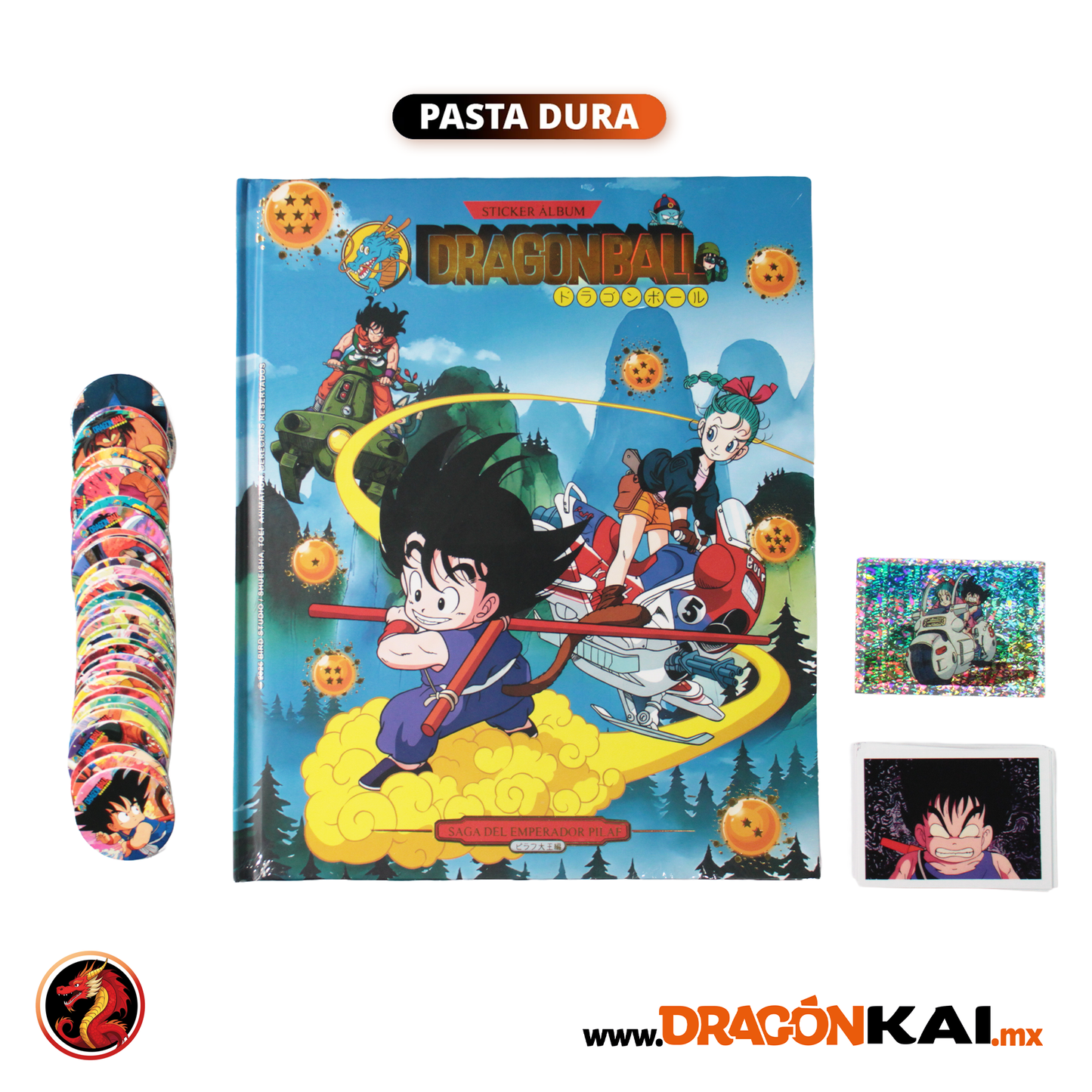 Álbum Pasta Dura Dragon Ball: La Saga del Emperador Pilaf + Set completo a pegar