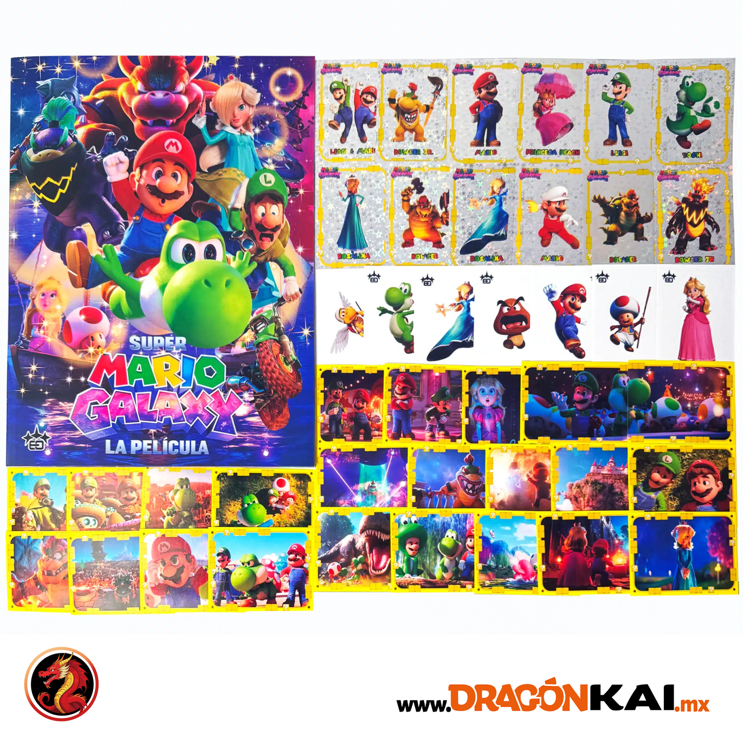 Álbum Super Mario Galaxy: La Película + Set completo a pegar