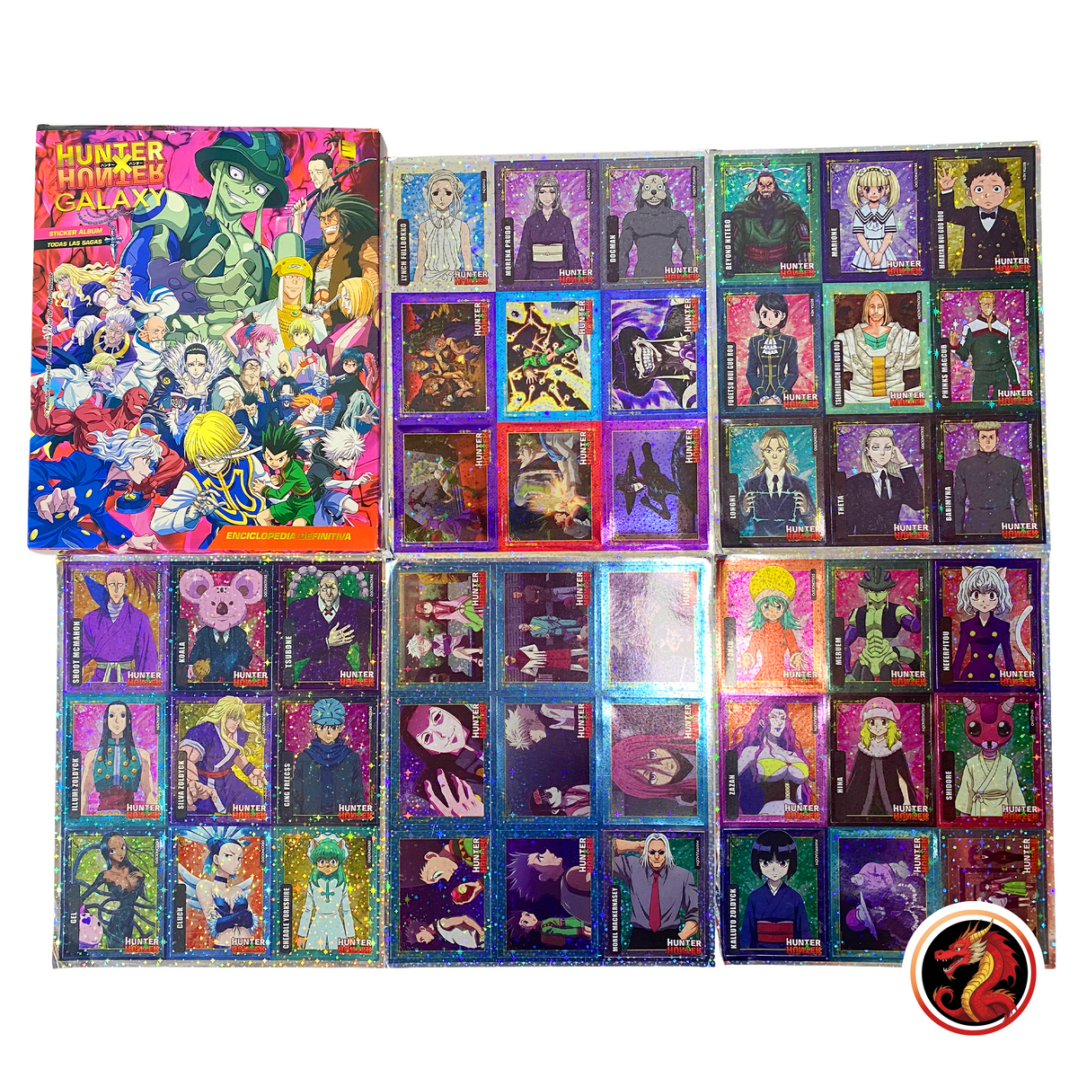 Álbum Pasta Dura Enciclopedia Galaxy Hunter x Hunter + Set Completo