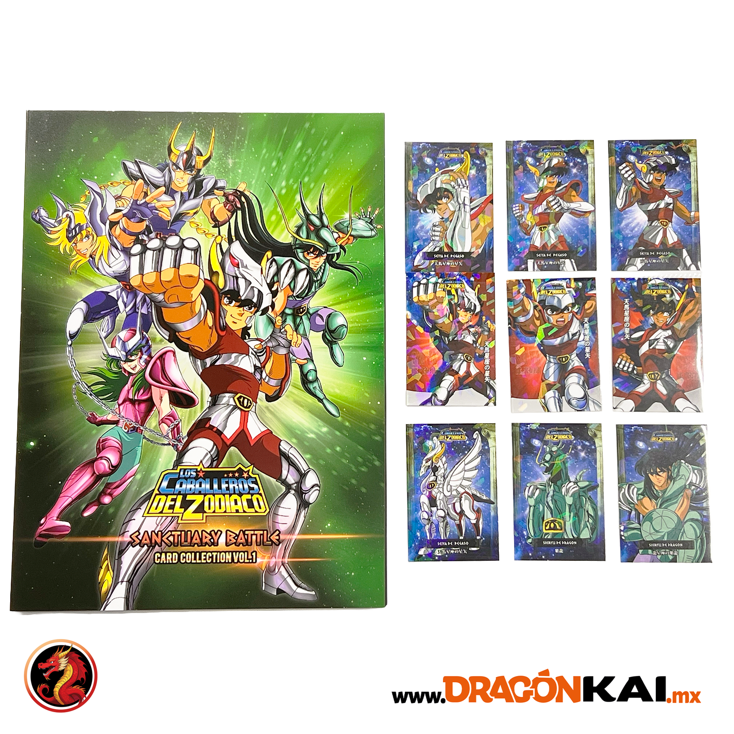 Coleccion de Tarjetas Caballeros del Zodiaco: Sanctuary Battle Vol. 1. Set completo + Coleccionador