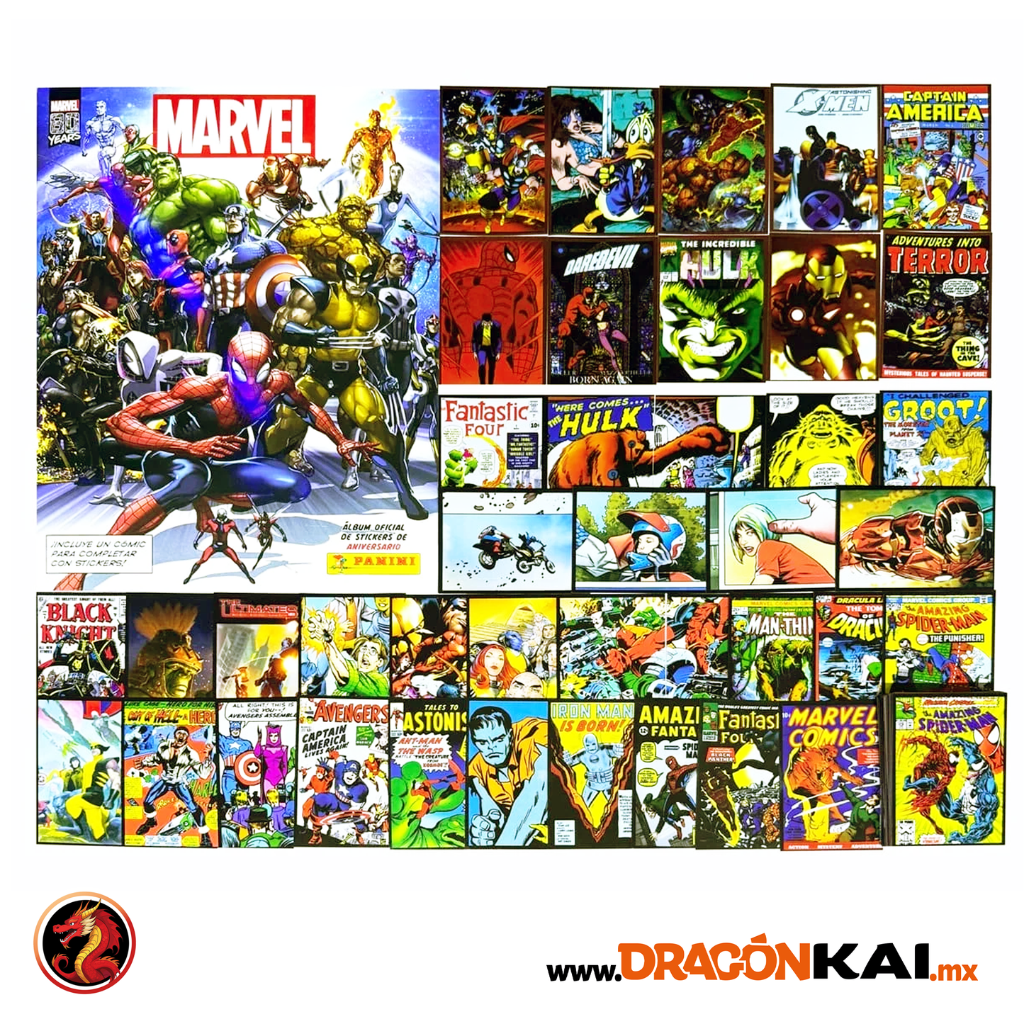 Álbum Marvel 80 años + Set completo