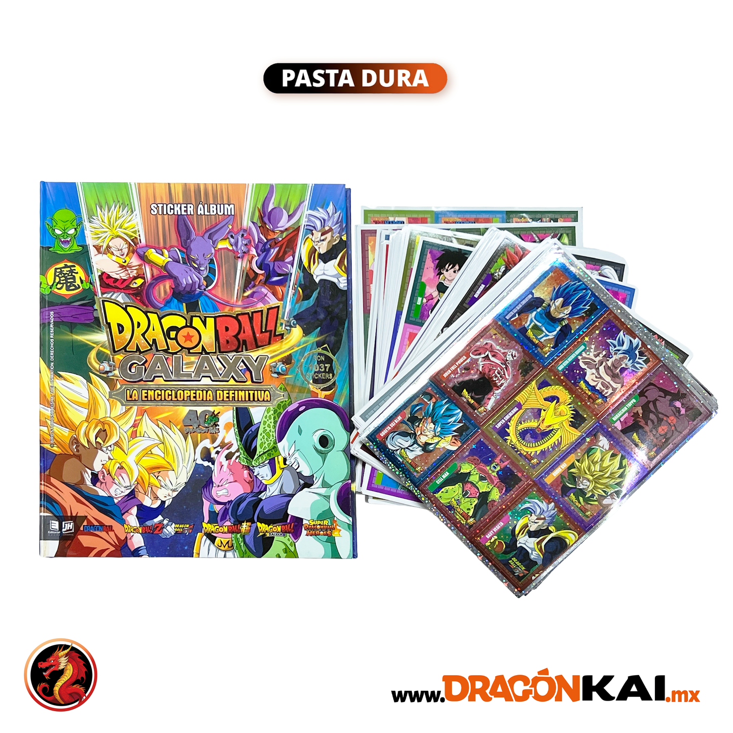 Álbum Pasta Dura Dragon Ball Galaxy: Enciclopedia de personajes + Set completo a pegar