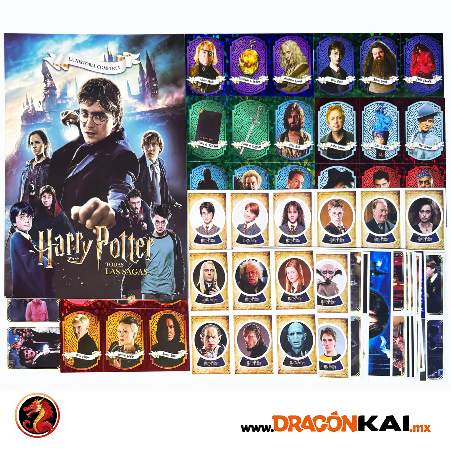 Álbum Harry Potter: Todas las sagas + Set completo a pegar