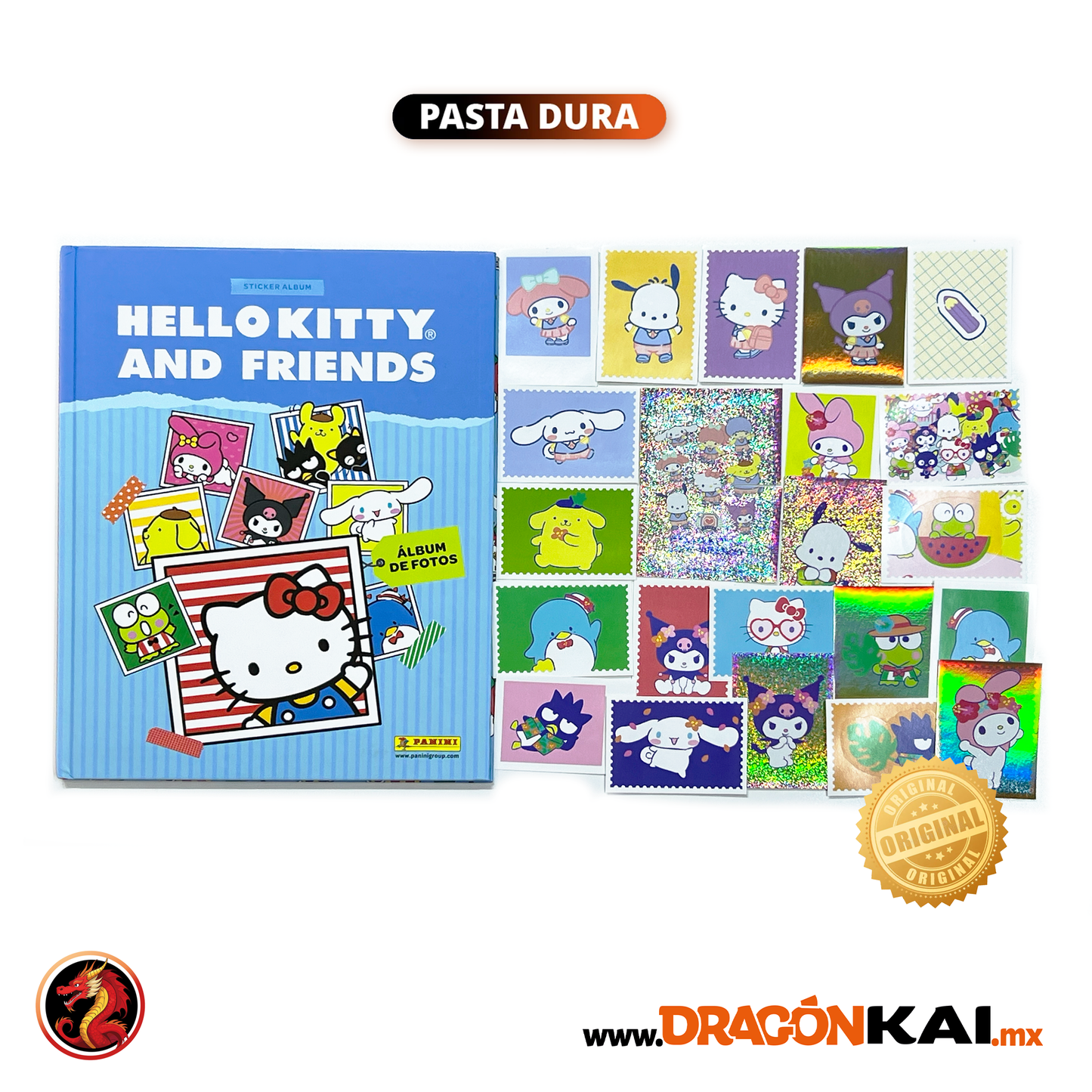 Álbum Pasta Dura HELLO KITTY AND FRIENDS (Panini) + Set completo a pegar