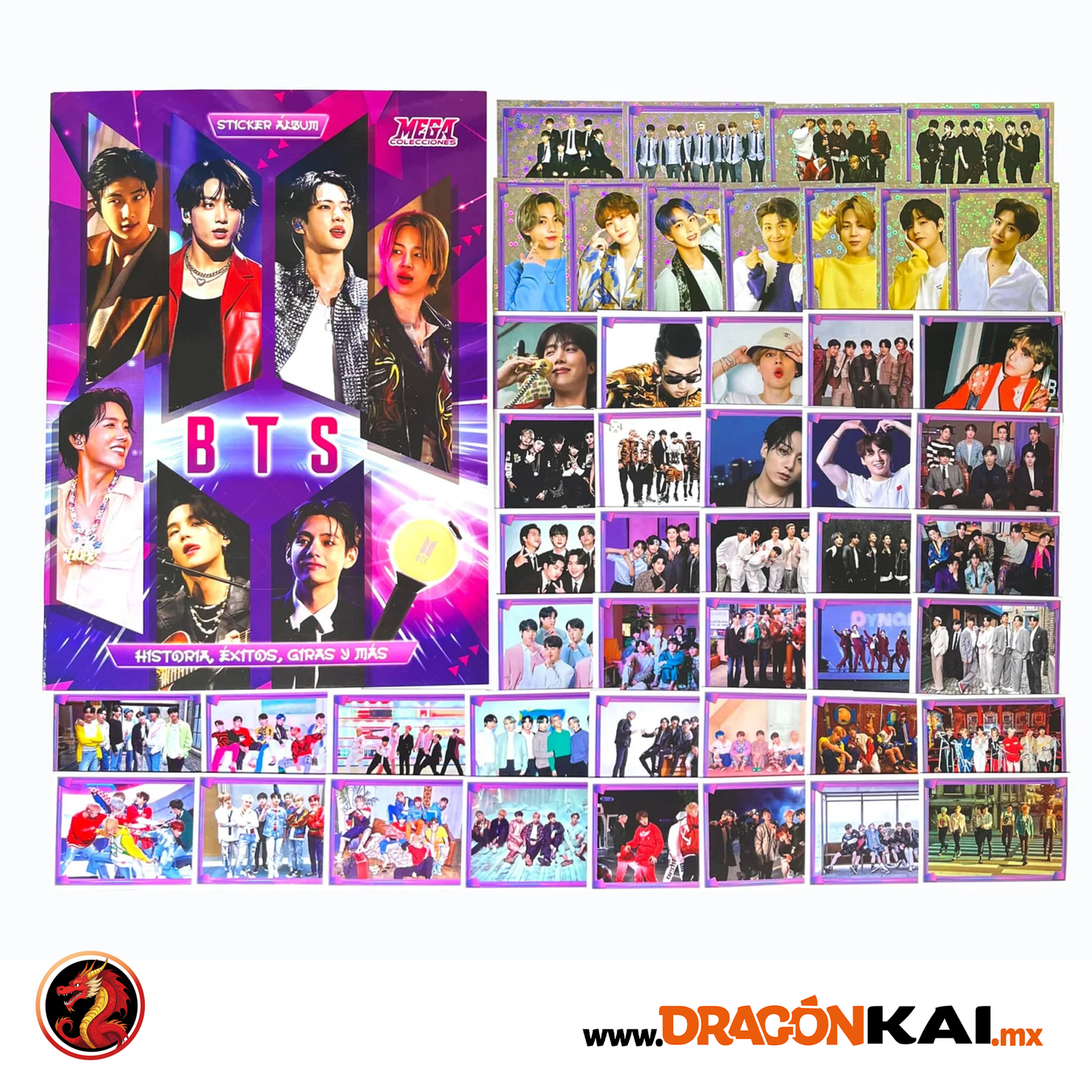 Álbum BTS + Set completo a pegar
