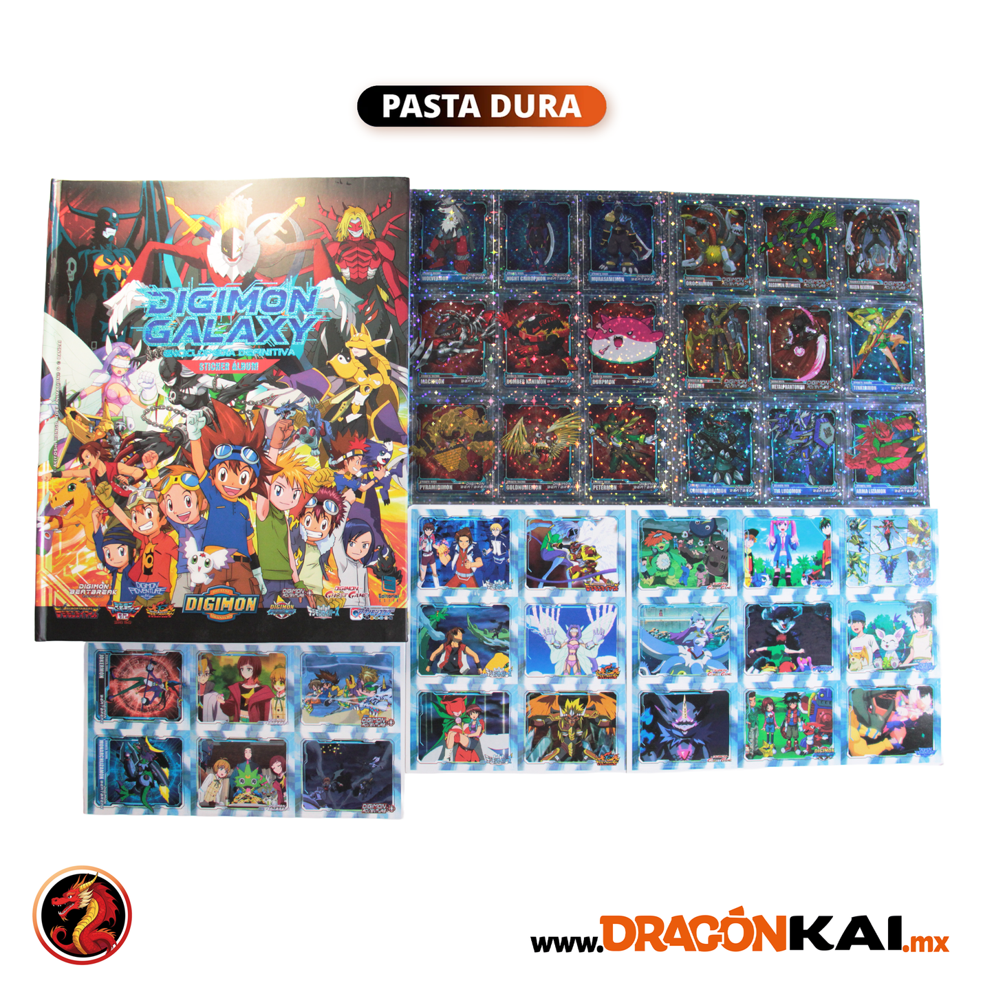 Album Enciclopedia Pasta Dura DIGIMON GALAXY + set completo a pegar