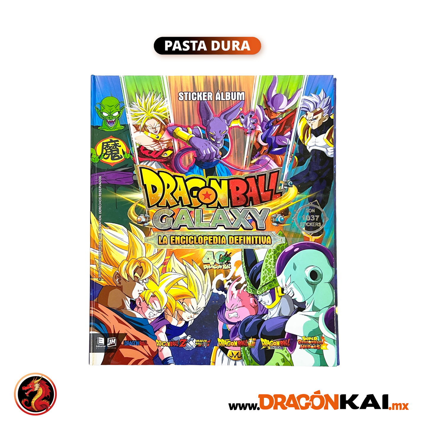 Álbum Pasta Dura Dragon Ball Galaxy: Enciclopedia de personajes + Set completo a pegar