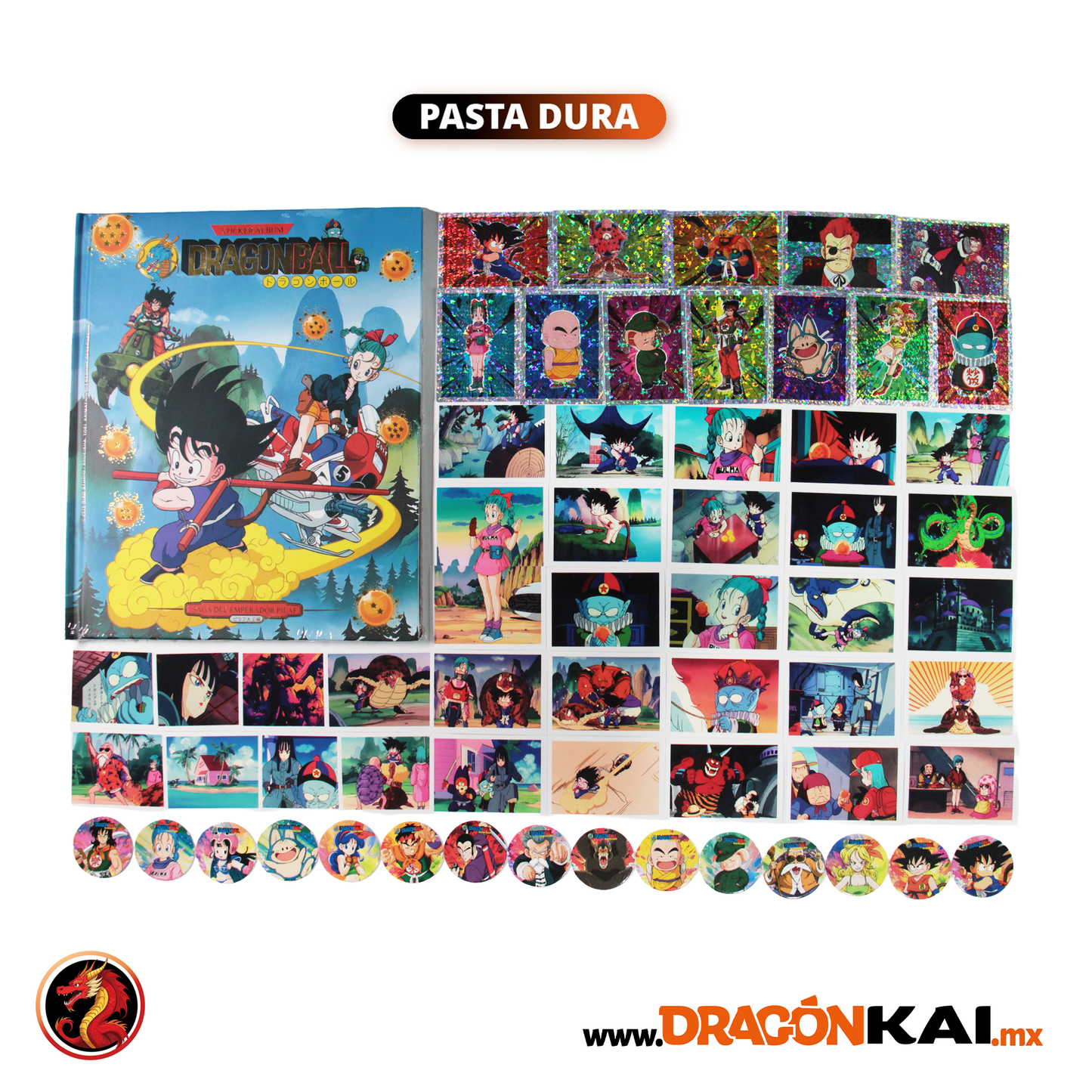 Álbum Pasta Dura Dragon Ball: La Saga del Emperador Pilaf + Set completo a pegar
