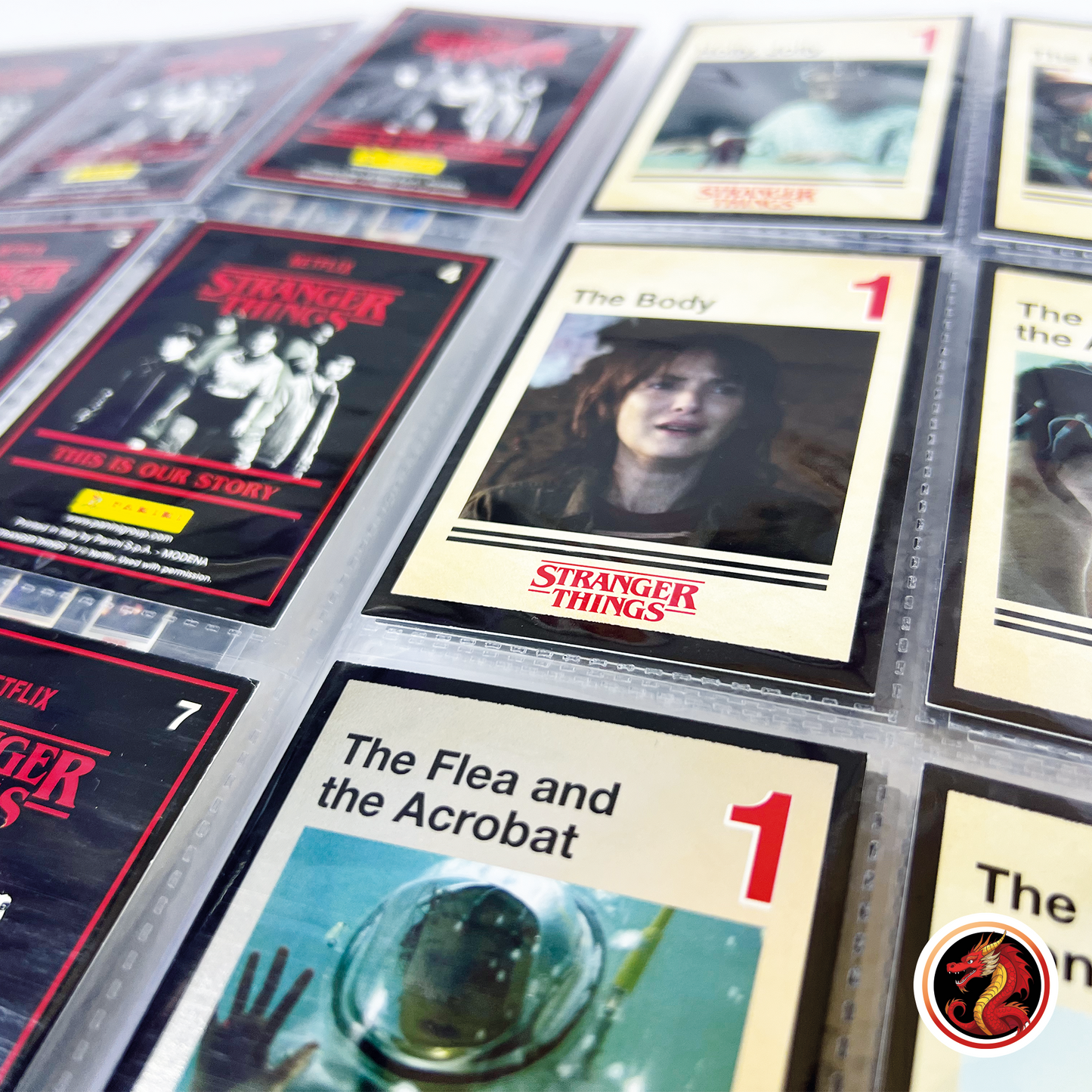Colección completa de tarjetas Stranger Things + Coleccionador (Panini 2026)