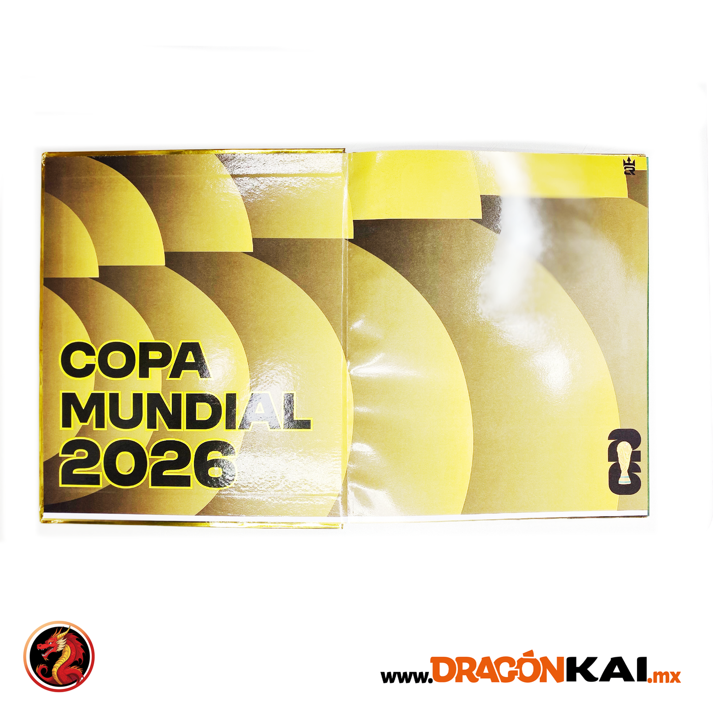 Álbum Pasta Dura Dorado Copa Mundial 2026 (Editorial 3 Reyes) + Set completo a pegar