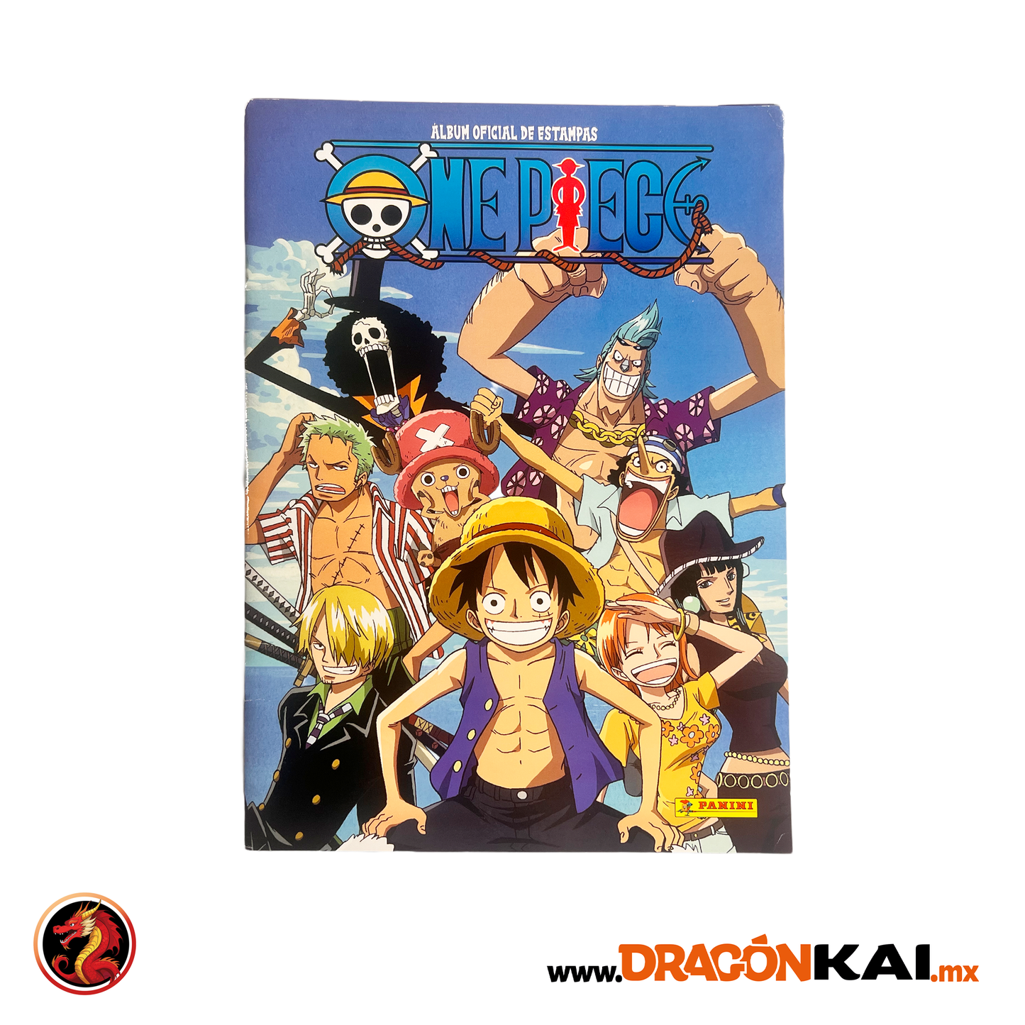 Álbum One Piece 1 (Panini 2021) + Set completo de tarjetas y estampas a pegar